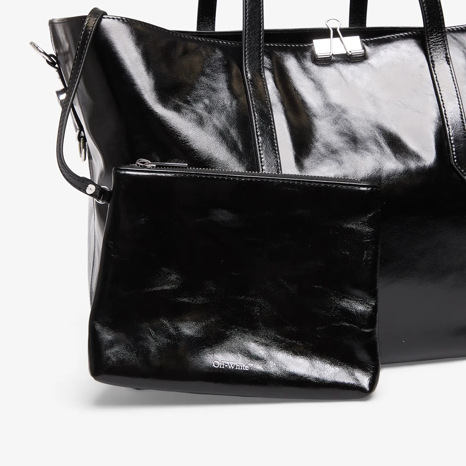 Genți crossbody Off-White Binder Tote Black/ No Color