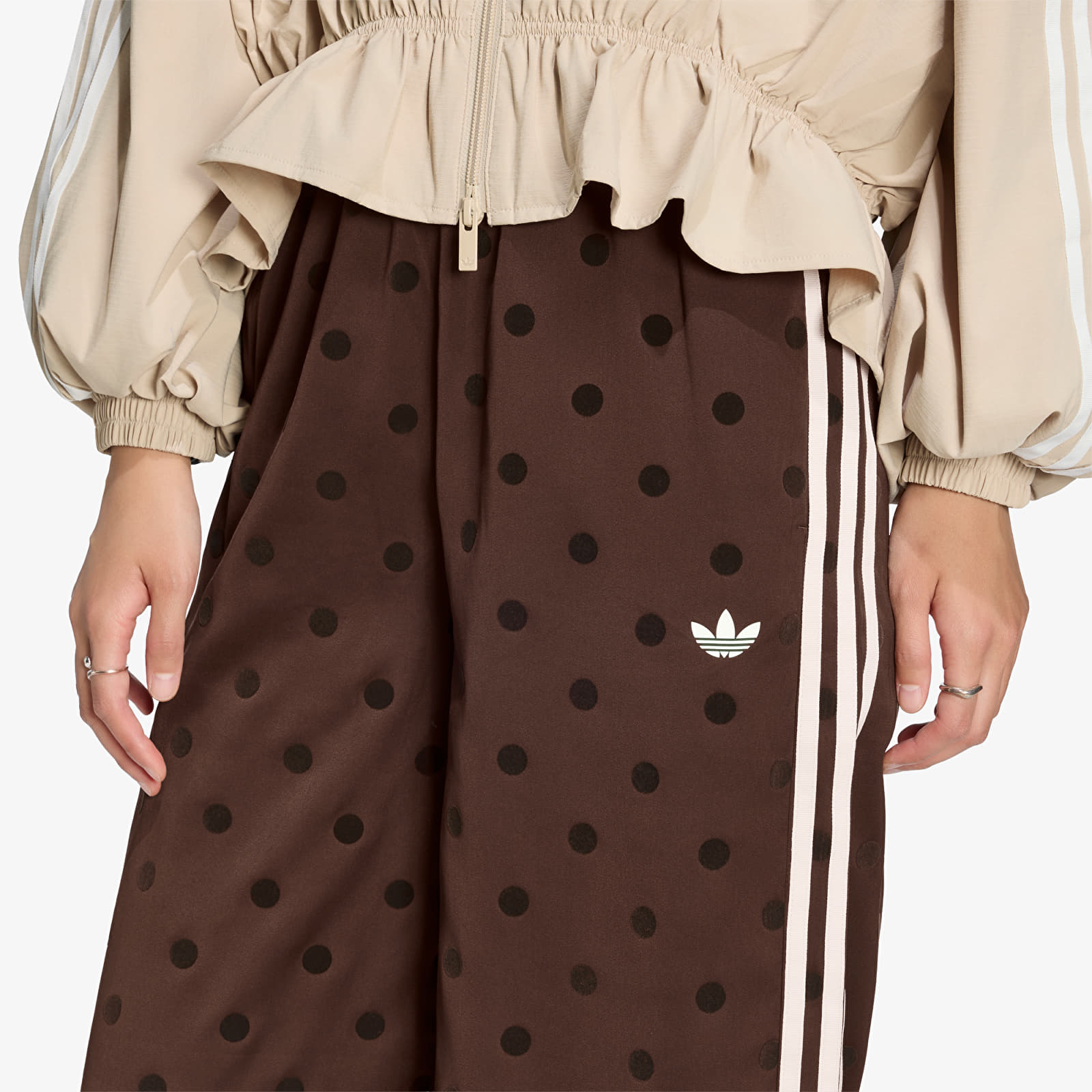 Calças adidas Satin Polka Dots Wide Leg Pant Auburn