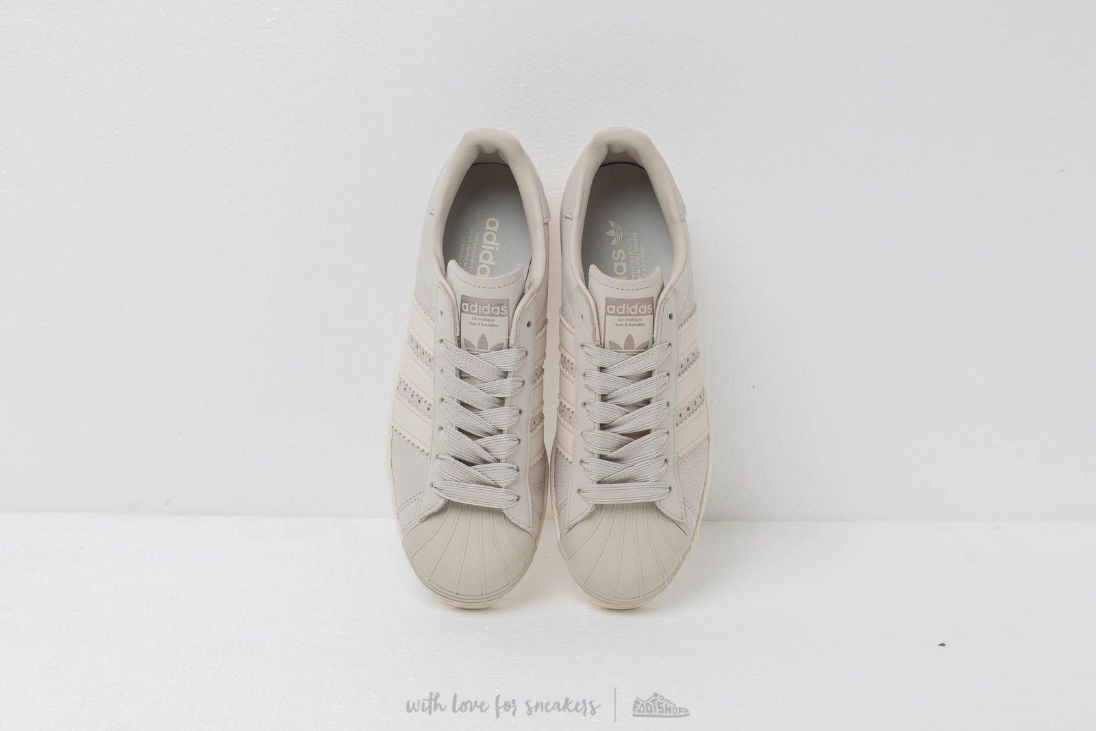 Chaussures et baskets femme adidas Superstar 80S W Cream Brown Cream Brown Off White Footshop