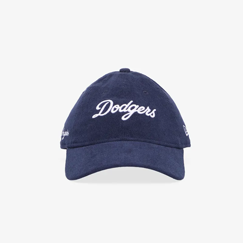 Keps New Era 9TWENTY MLB Cord Script Los Angeles Dodgers Navy/ White