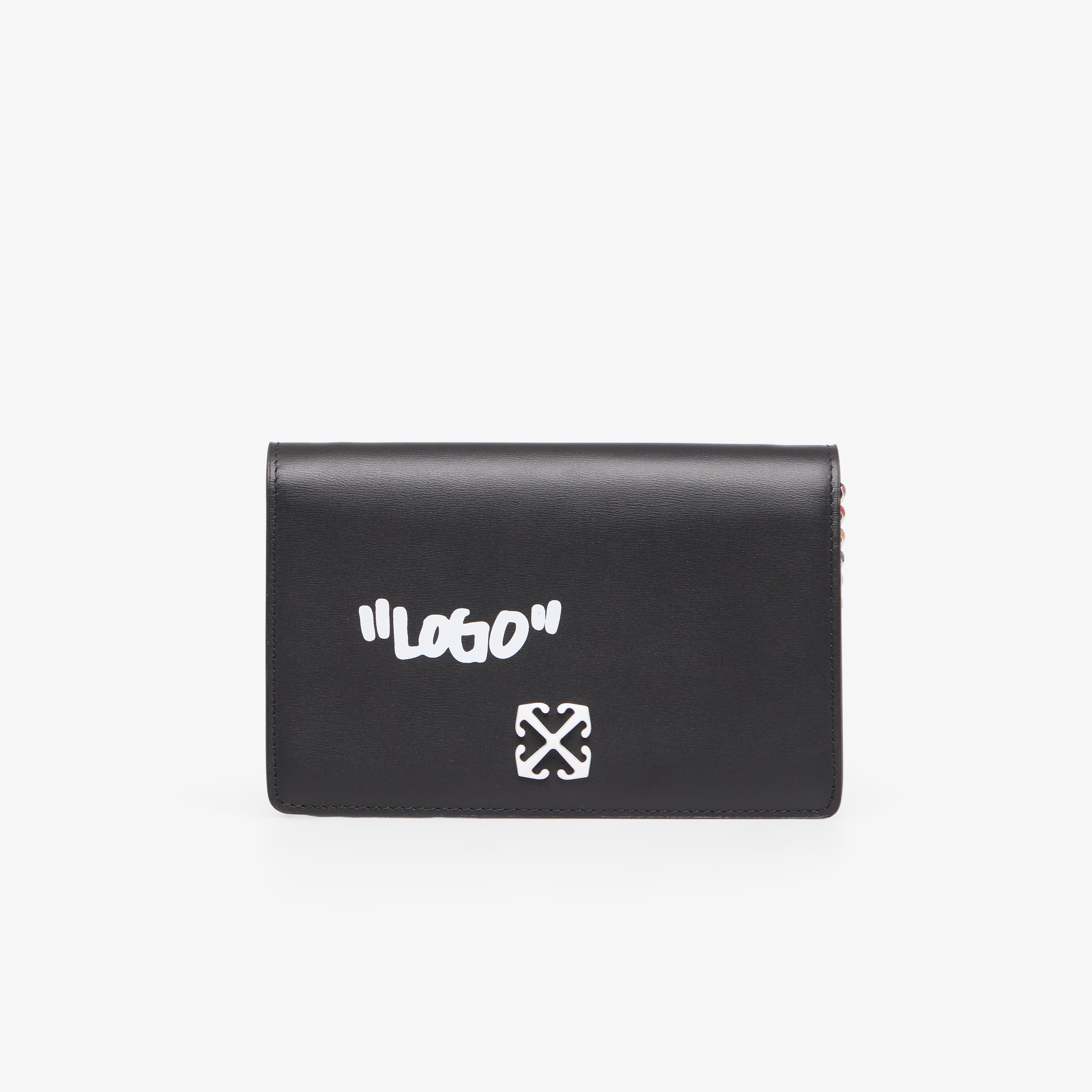 Bag Off-White Jitney Wallet On Chain Quote Black/ White Universal