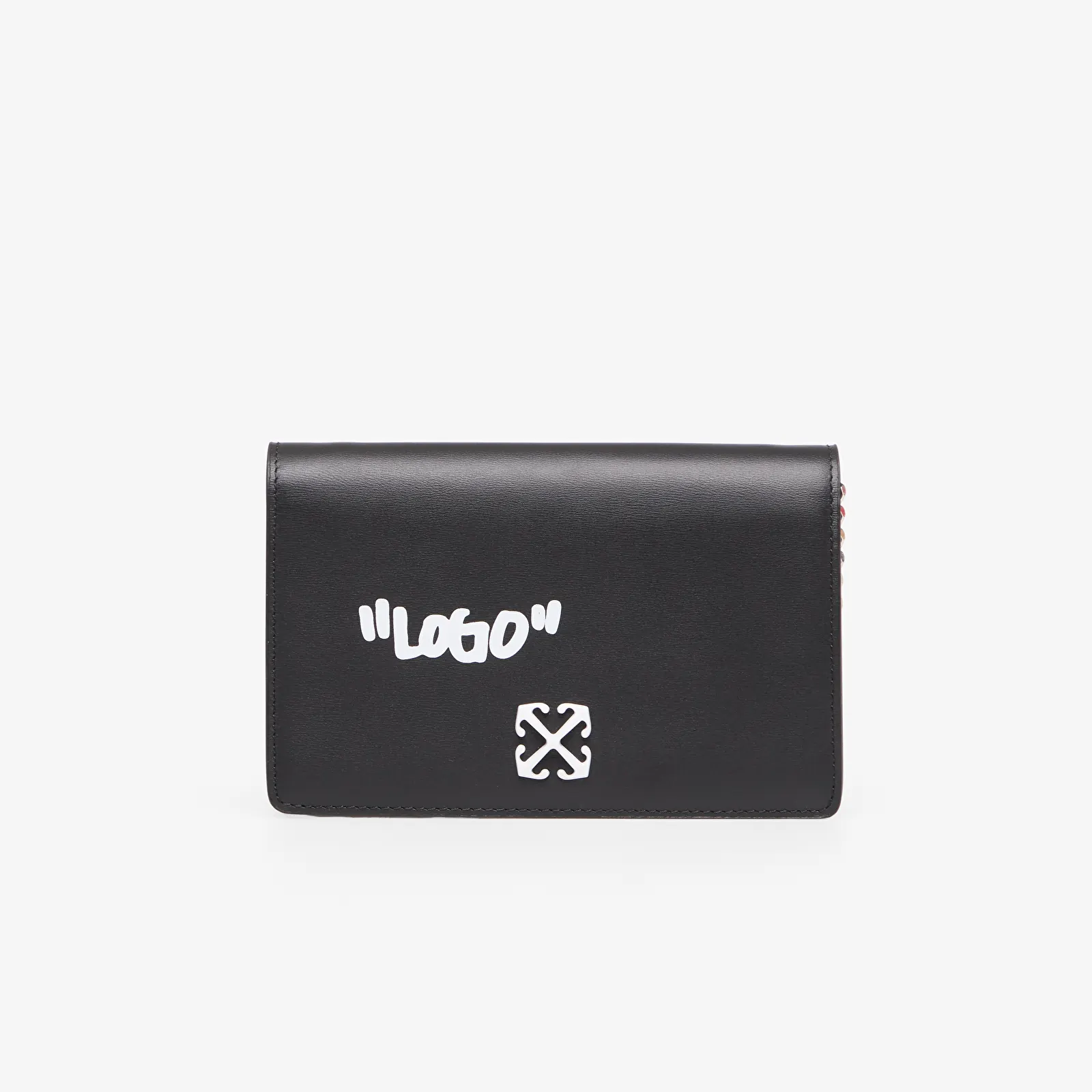Crossbody kotid Off-White Jitney Wallet On Chain Quote Black/ White