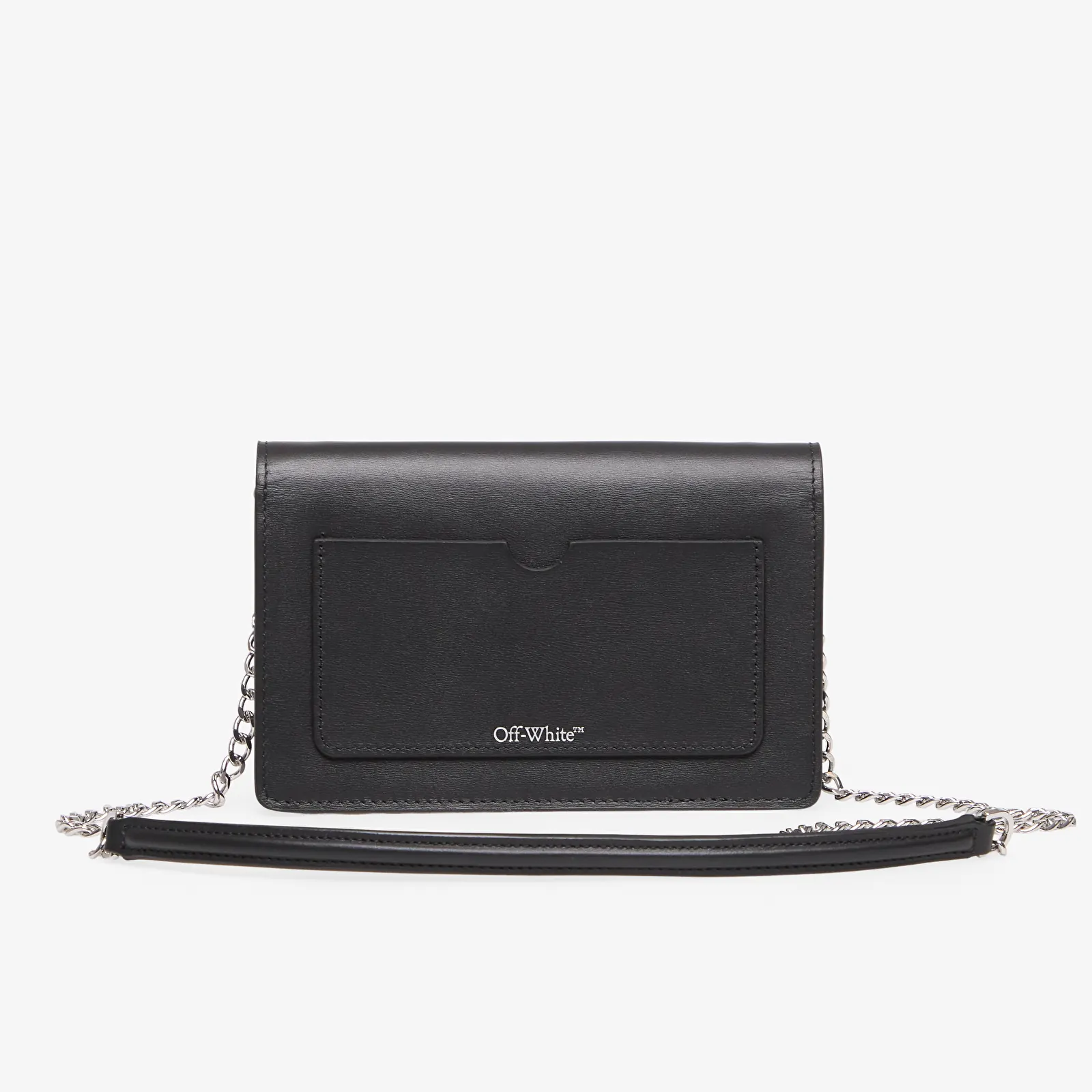 Crossbody kotid Off-White Jitney Wallet On Chain Quote Black/ White
