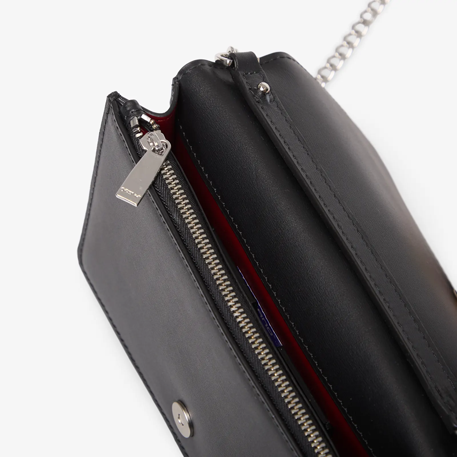 Crossbody kotid Off-White Jitney Wallet On Chain Quote Black/ White