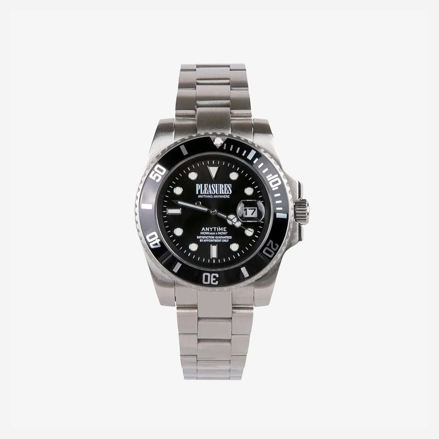 Watch PLEASURES Anytime Watch Black/ Silver Universal