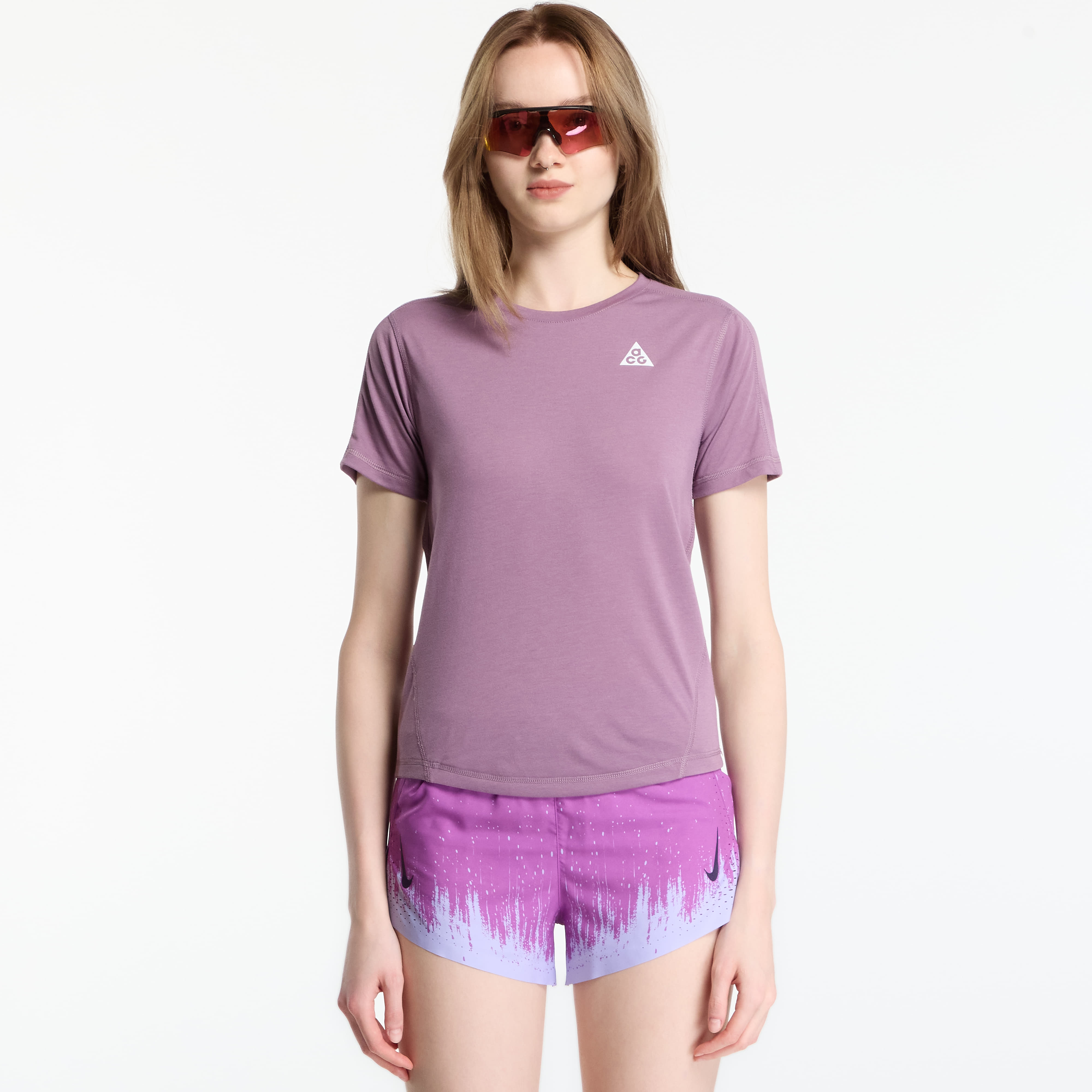 T-shirt Nike ACG Dri-FIT Short-Sleeve Trail Running Top Violet Dust/ Summit White S