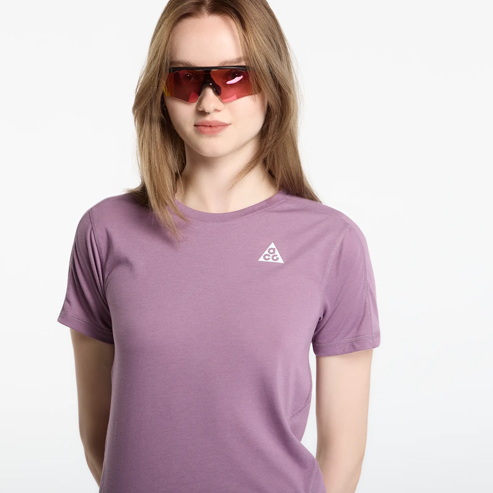Magliette Nike ACG Dri-FIT Short-Sleeve Trail Running Top Violet Dust/ Summit White