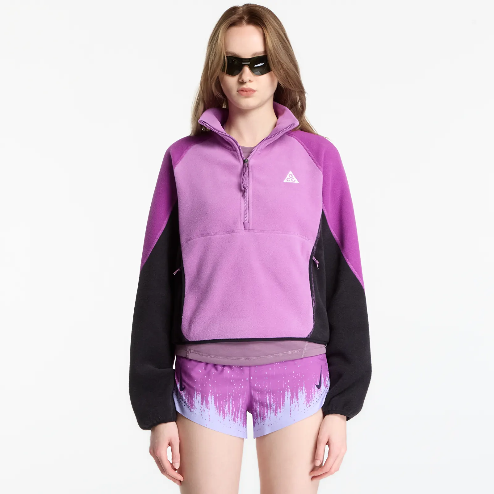 Hoodies and sweatshirts  Nike ACG Wolf Tree 1/2-Zip Top Monarch Purple/ Bold Berry/ Summit White