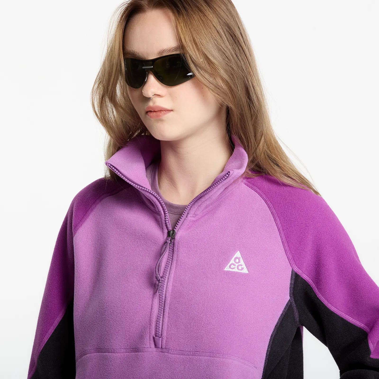 Hoodies and sweatshirts  Nike ACG Wolf Tree 1/2-Zip Top Monarch Purple/ Bold Berry/ Summit White