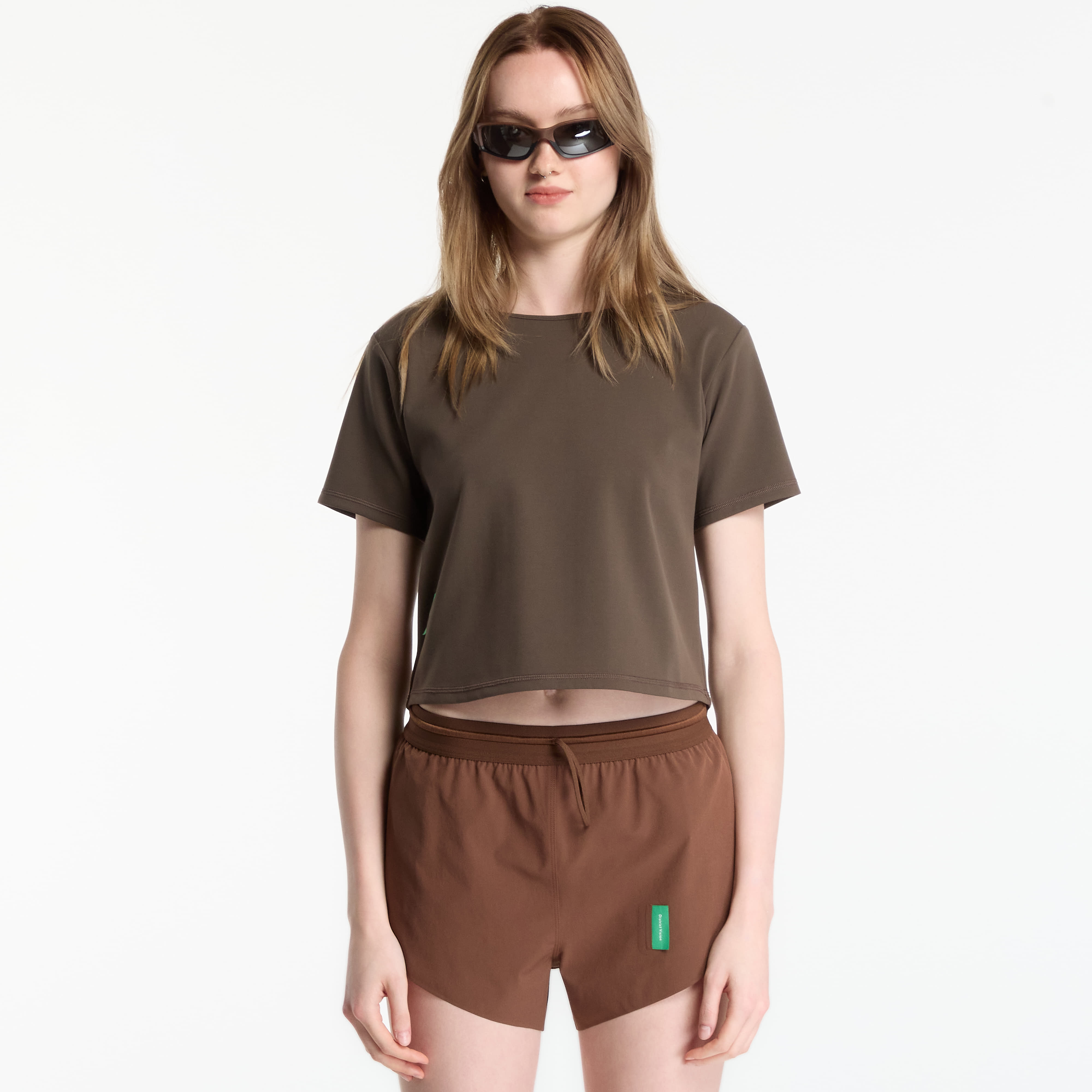 District Vision T-shirt District Vision Boxy Soft Interlock Tee Earth S