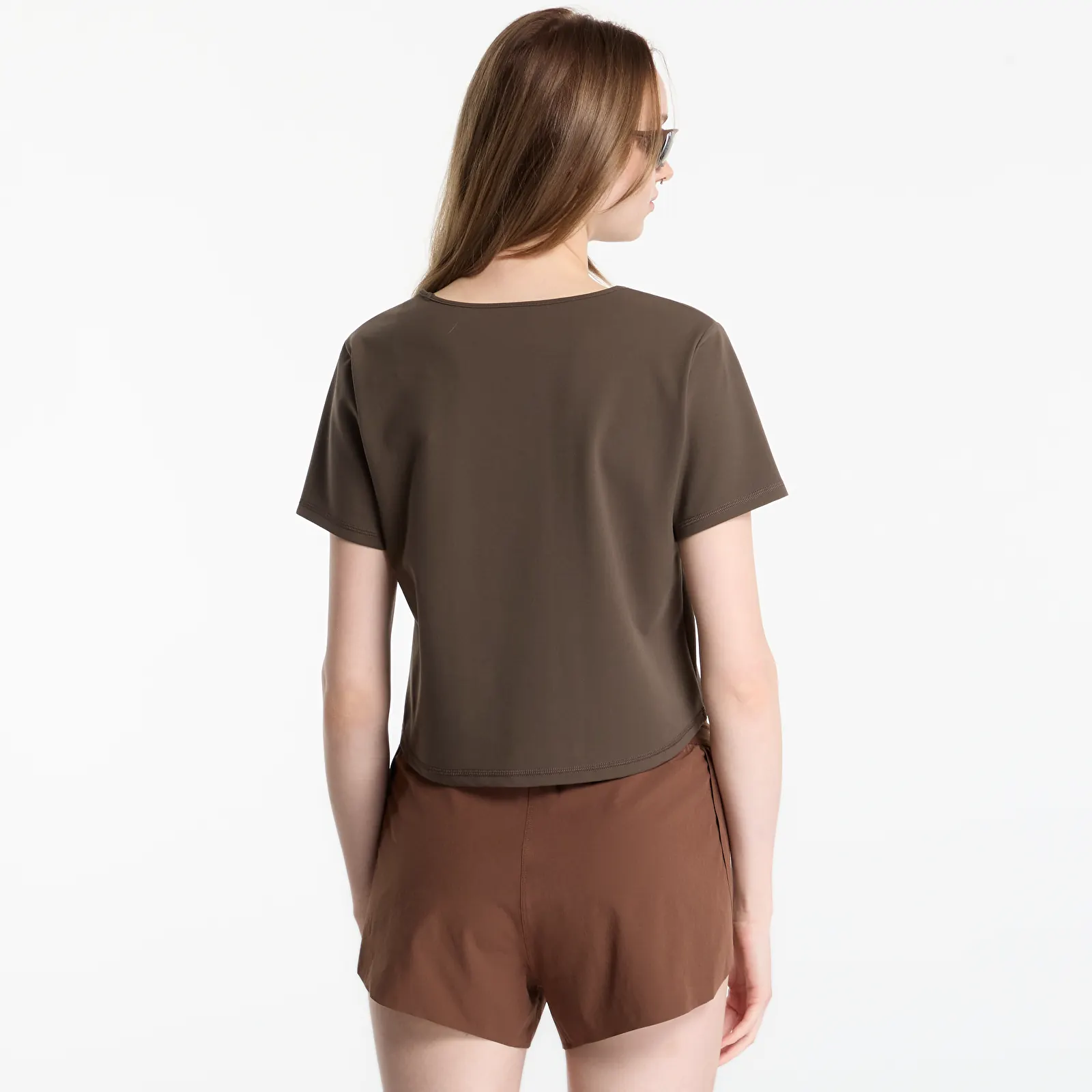 Trička District Vision Boxy Soft Interlock Tee Earth