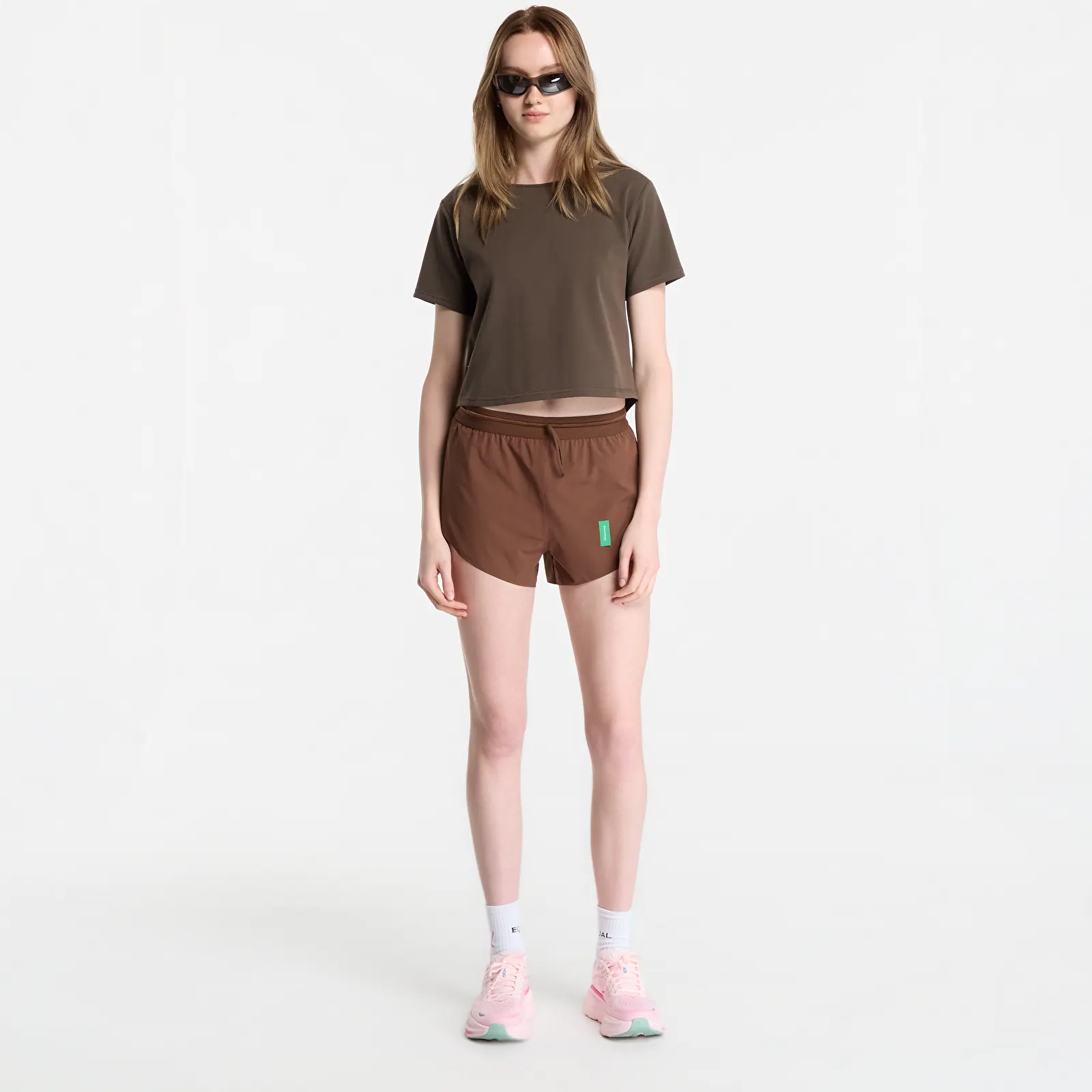 Trička District Vision Boxy Soft Interlock Tee Earth
