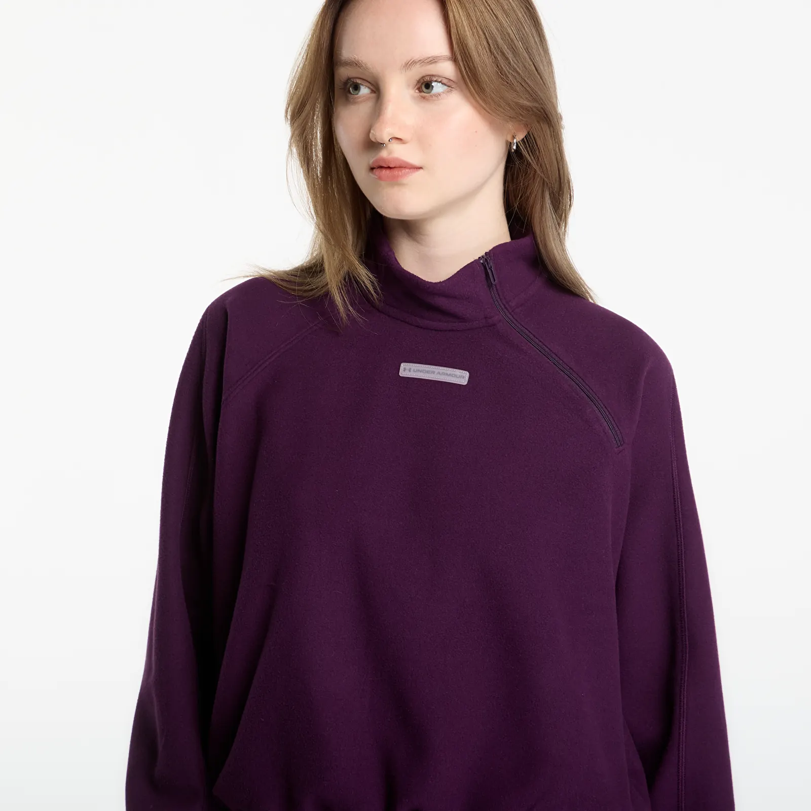 Mikiny Under Armour UA Performance Fleece QZ Purple Echo