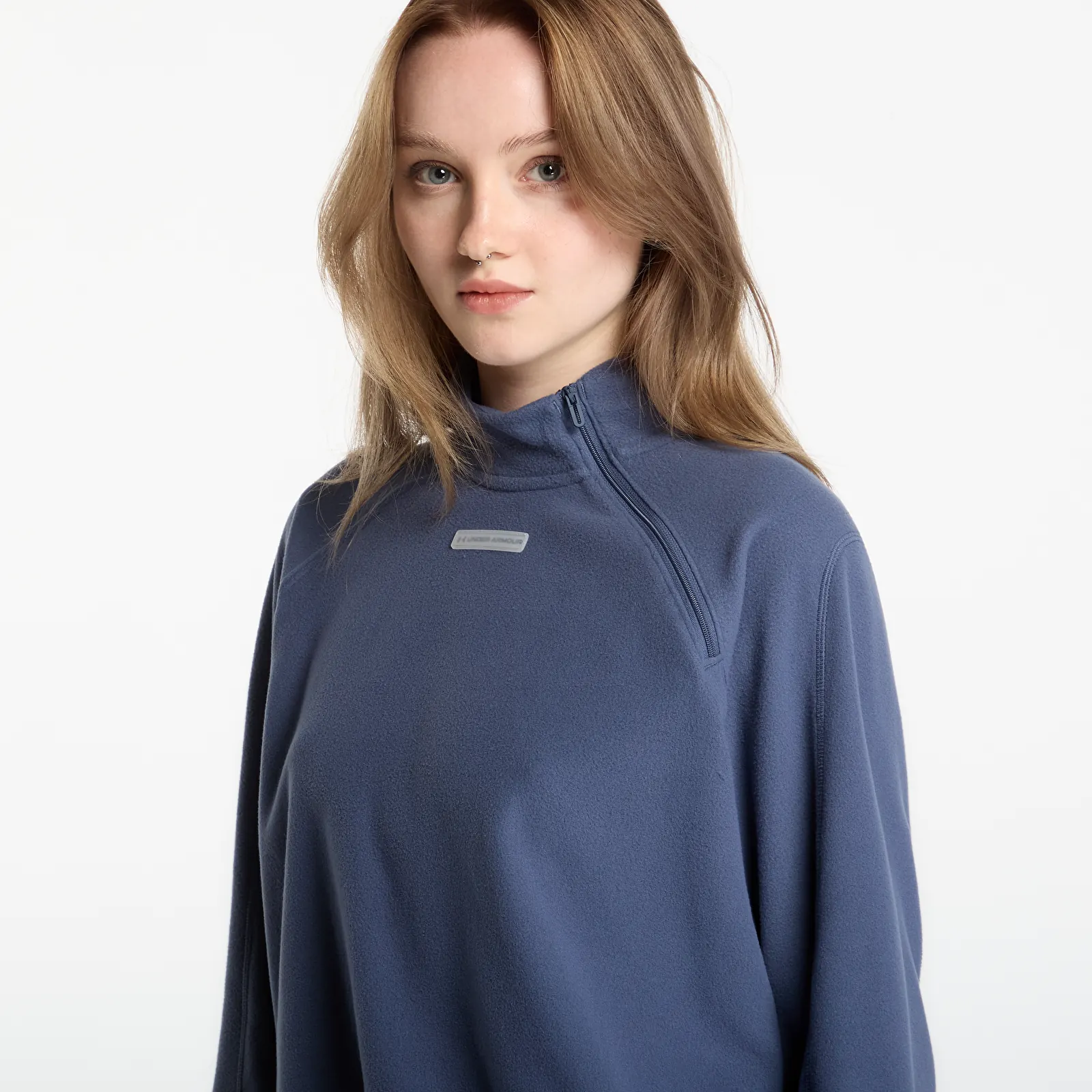 Mikiny Under Armour Performance Fleece QZ Downpour Gray/ Downpour Gray
