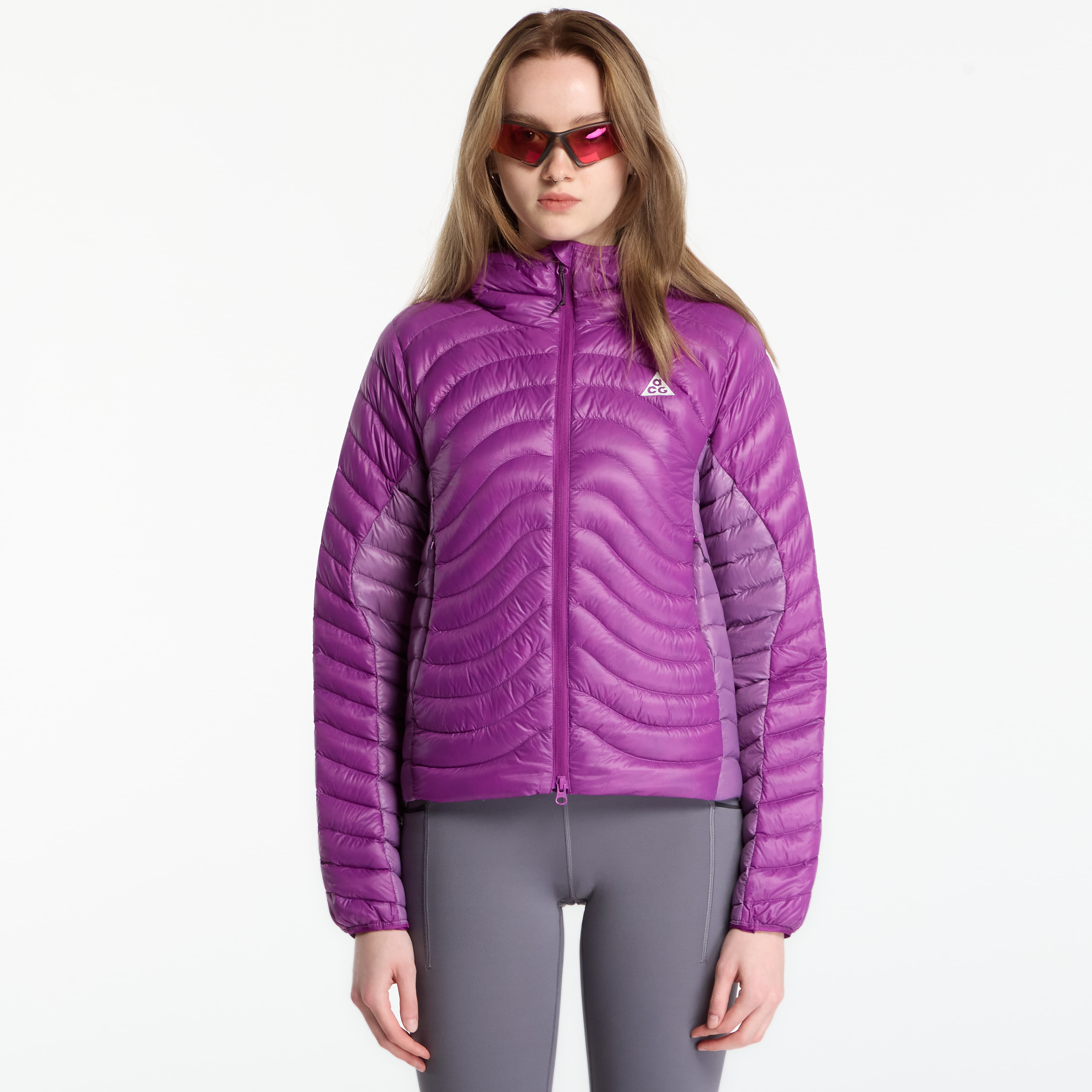 Bunda Nike ACG Lava Flow Ultralight Therma-FIT ADV Down Jacket Bold Berry/ Monarch Purple/ Summit White