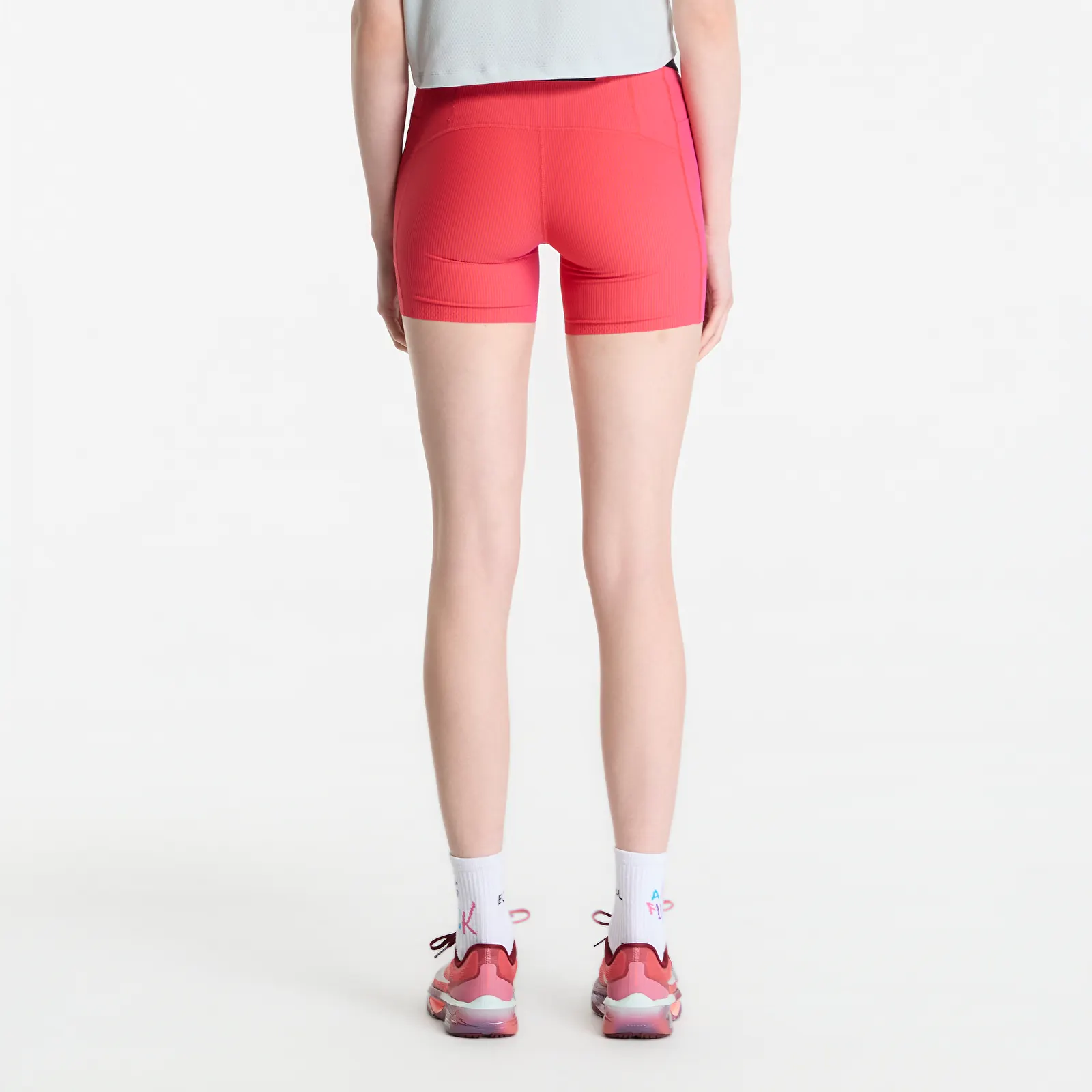 Kurzhosen BANDIT Women's Striped Cadence™ 5 Compression Shorts Poppy/ Azalea