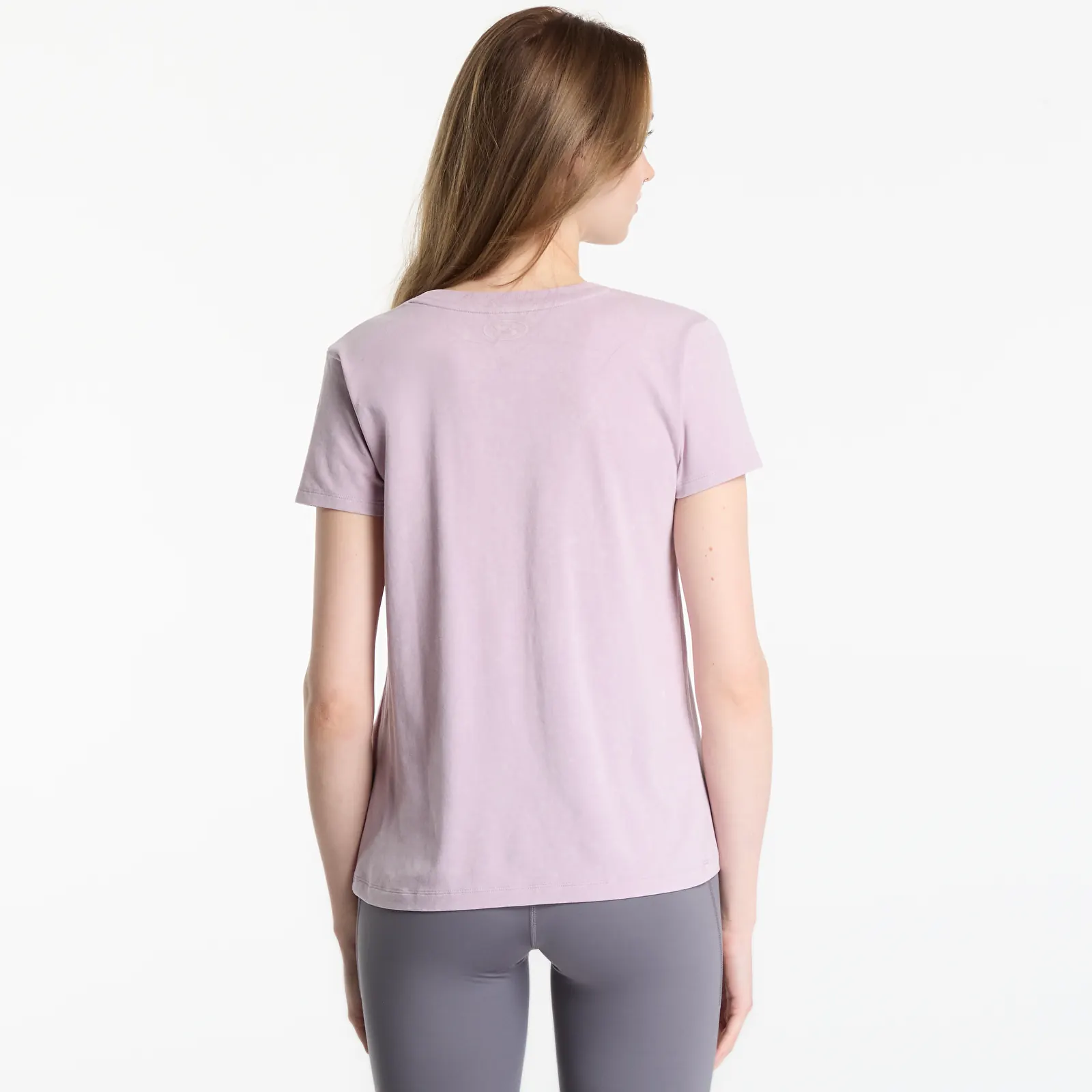 Tricouri femei Under Armour Rival Cotton Wash Ss Mauve Pink