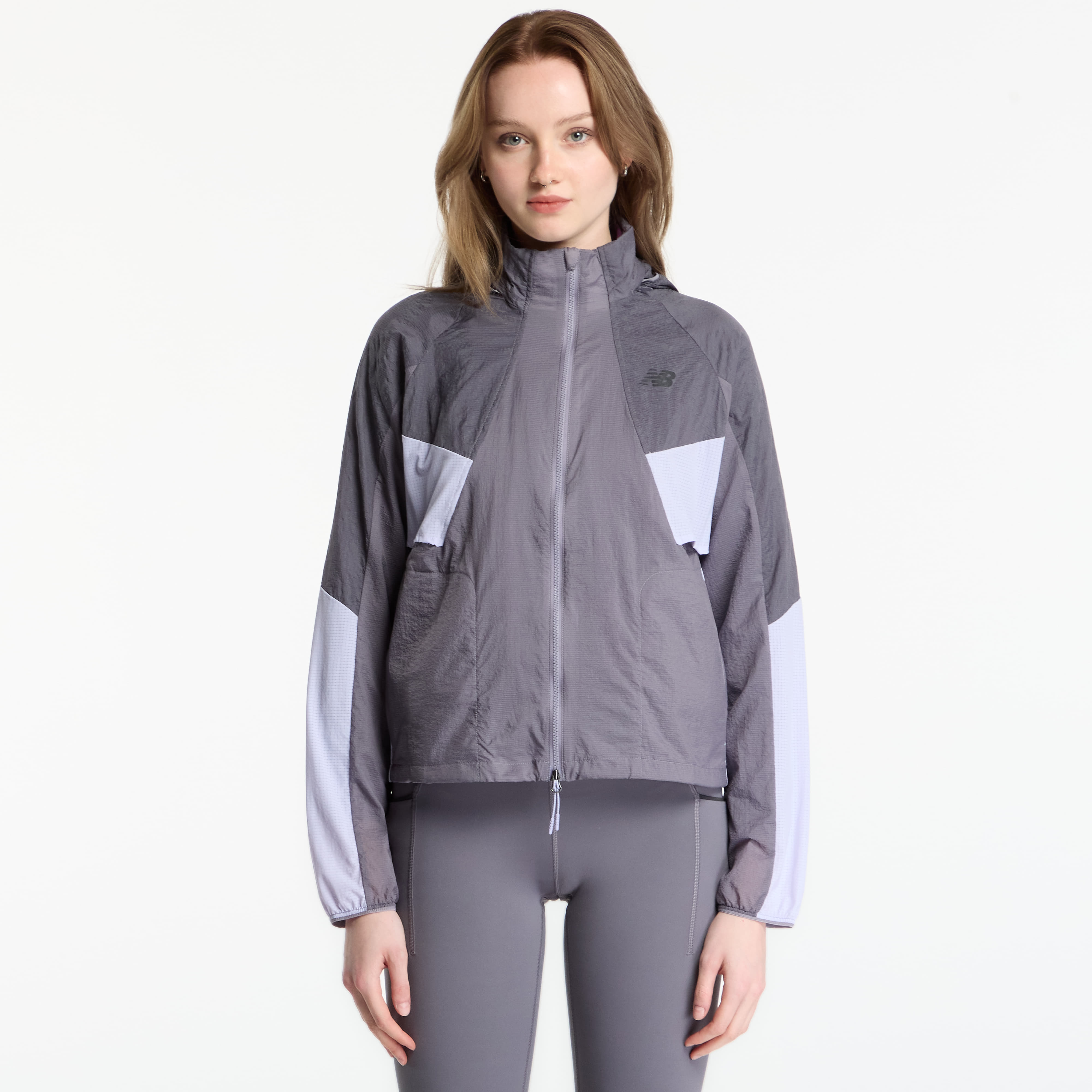 Bunda New Balance Reflective RC Jacket Neptune Grey/ Smoked Violet
