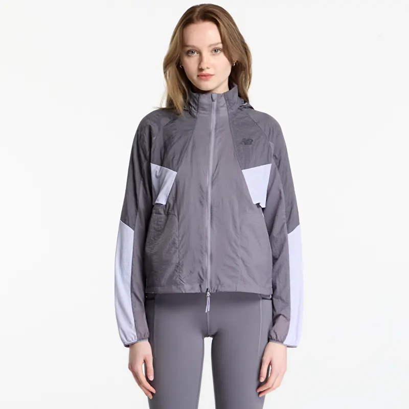 Casaco New Balance Reflective RC Jacket Neptune Grey/ Smoked Violet