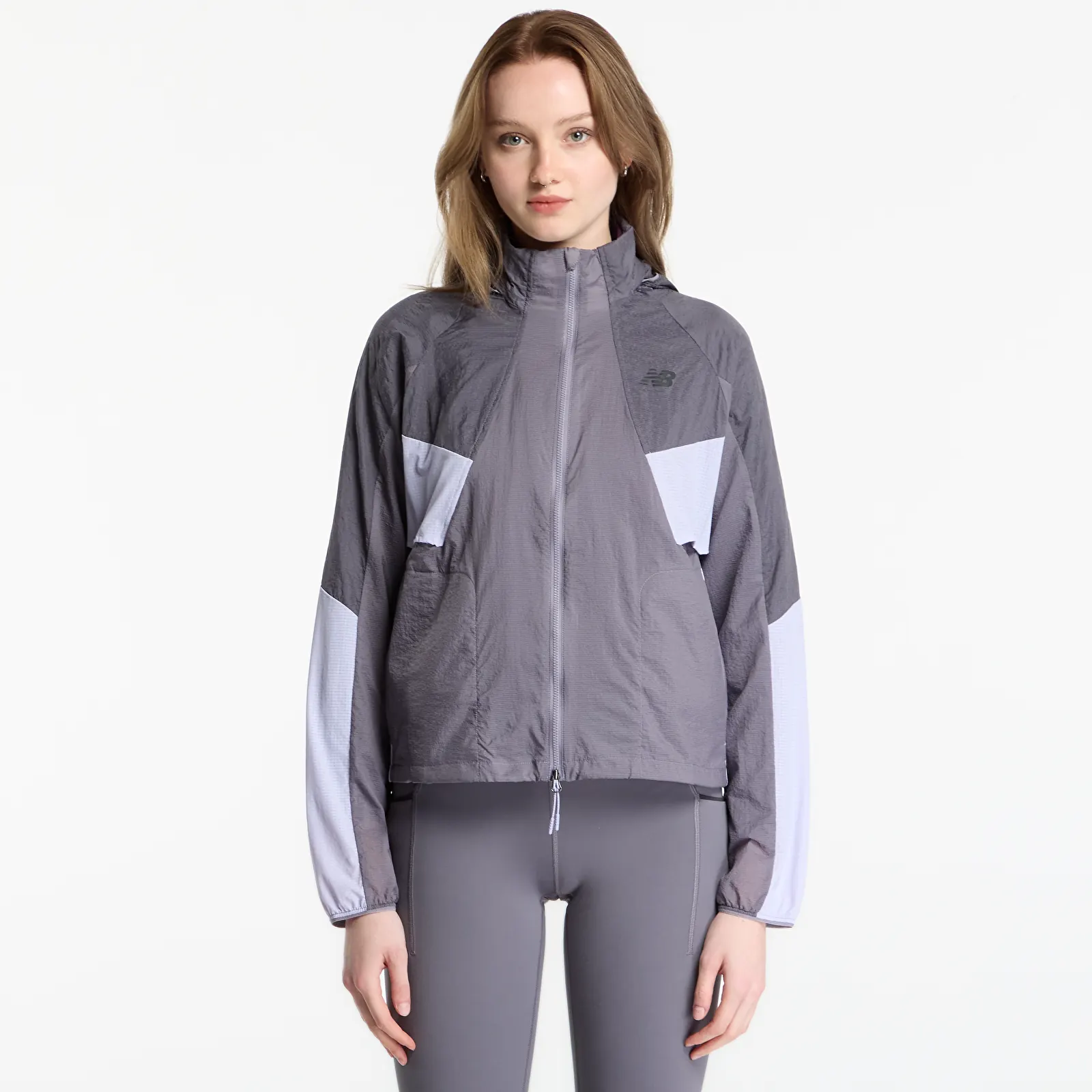 Vestes  New Balance Reflective RC Jacket Neptune Grey/ Smoked Violet