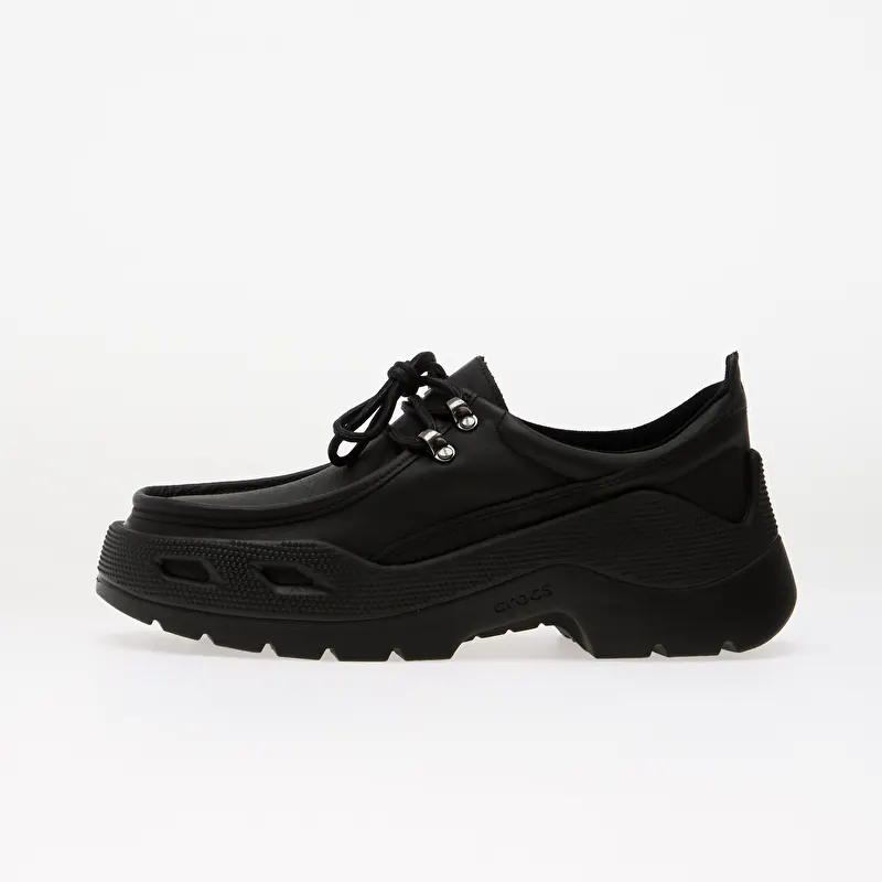 Crocs Gallery Leather Shoe Black/ Black