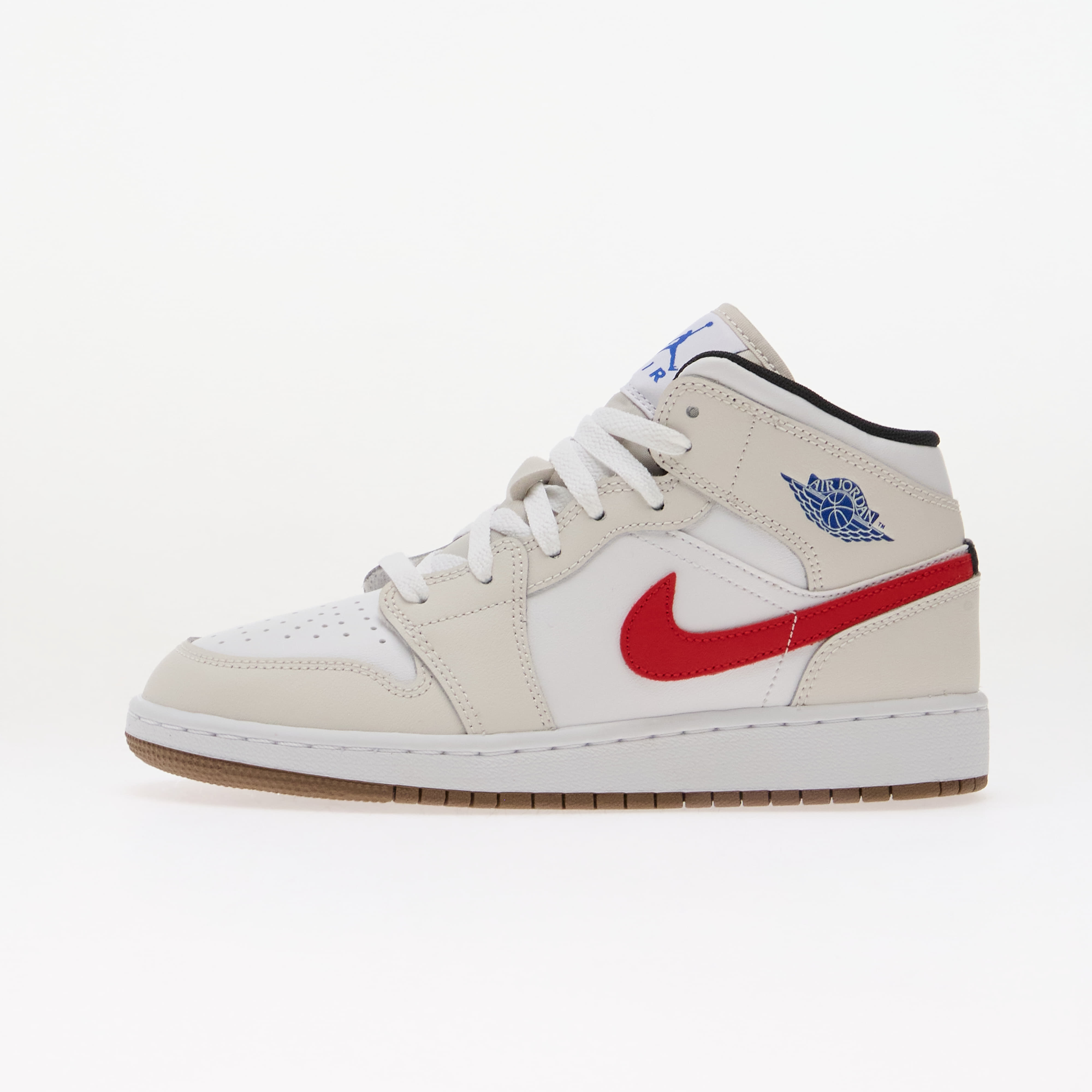 Air Jordan 1 Mid Kids Phantom/ Game Royal-White-Sail 6Y