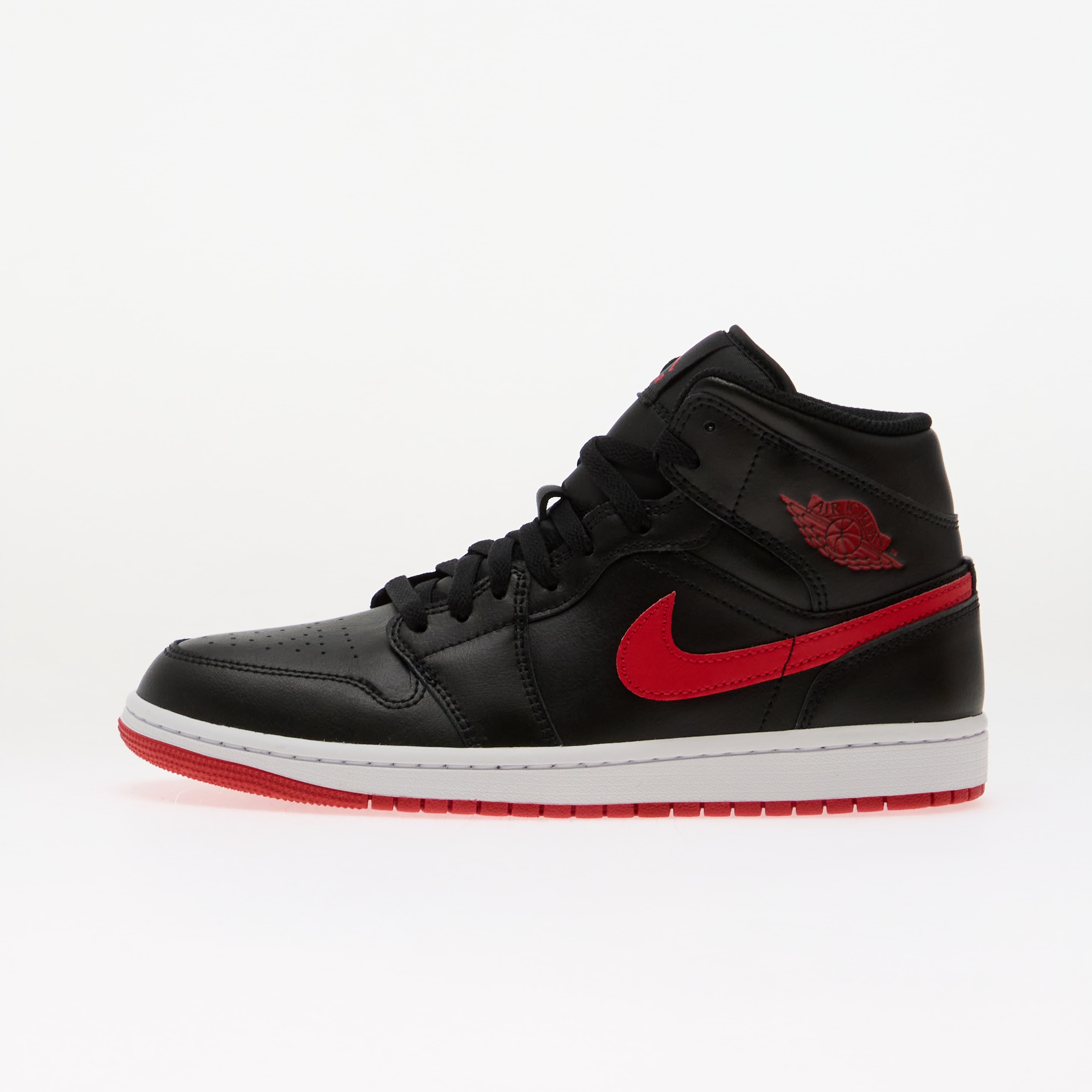 Sneakers Air Jordan 1 Mid Black/ University Red-White UK 12