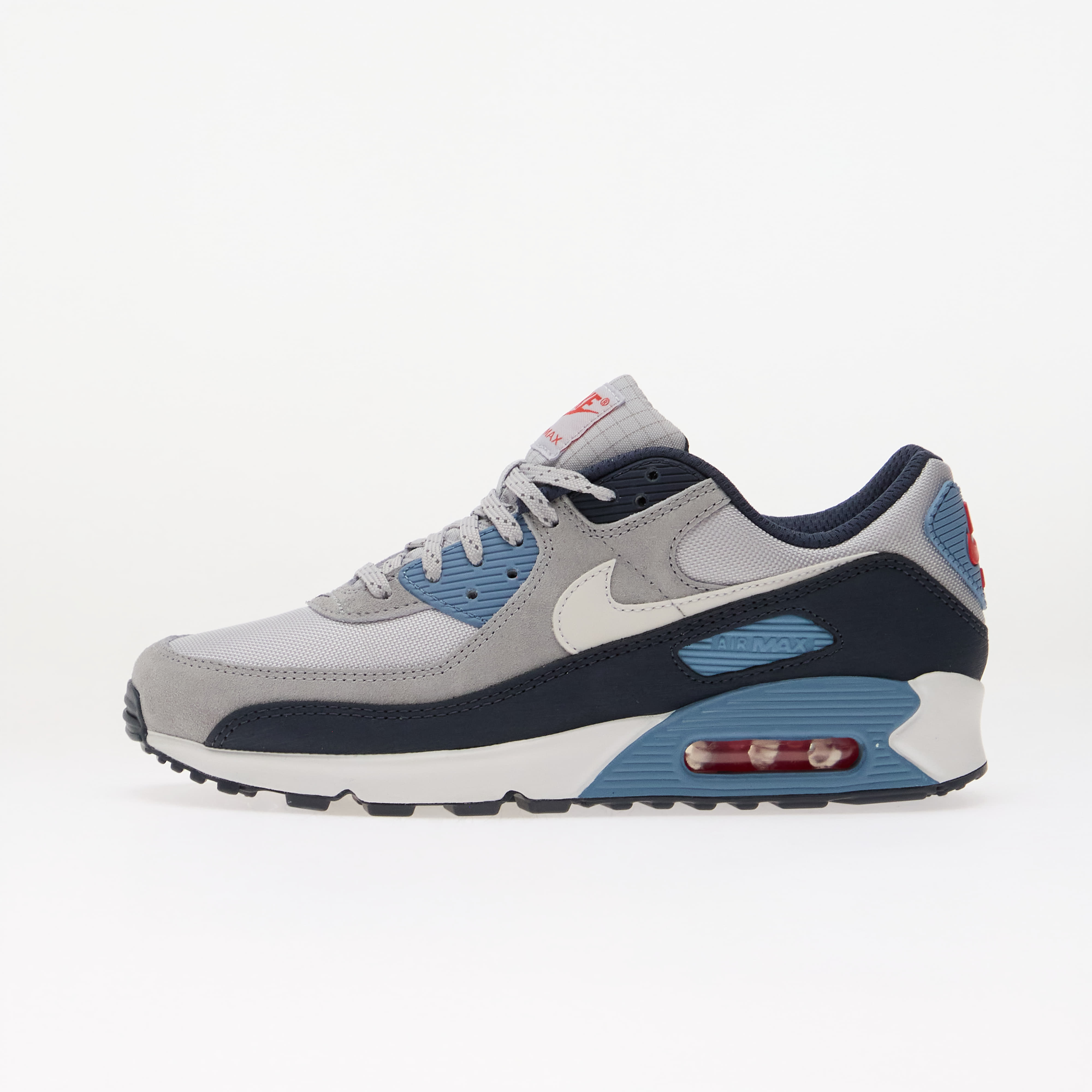 Sneakers Nike Air Max 90 Geyser Grey/ White-Thunder-Work Blue UK 9
