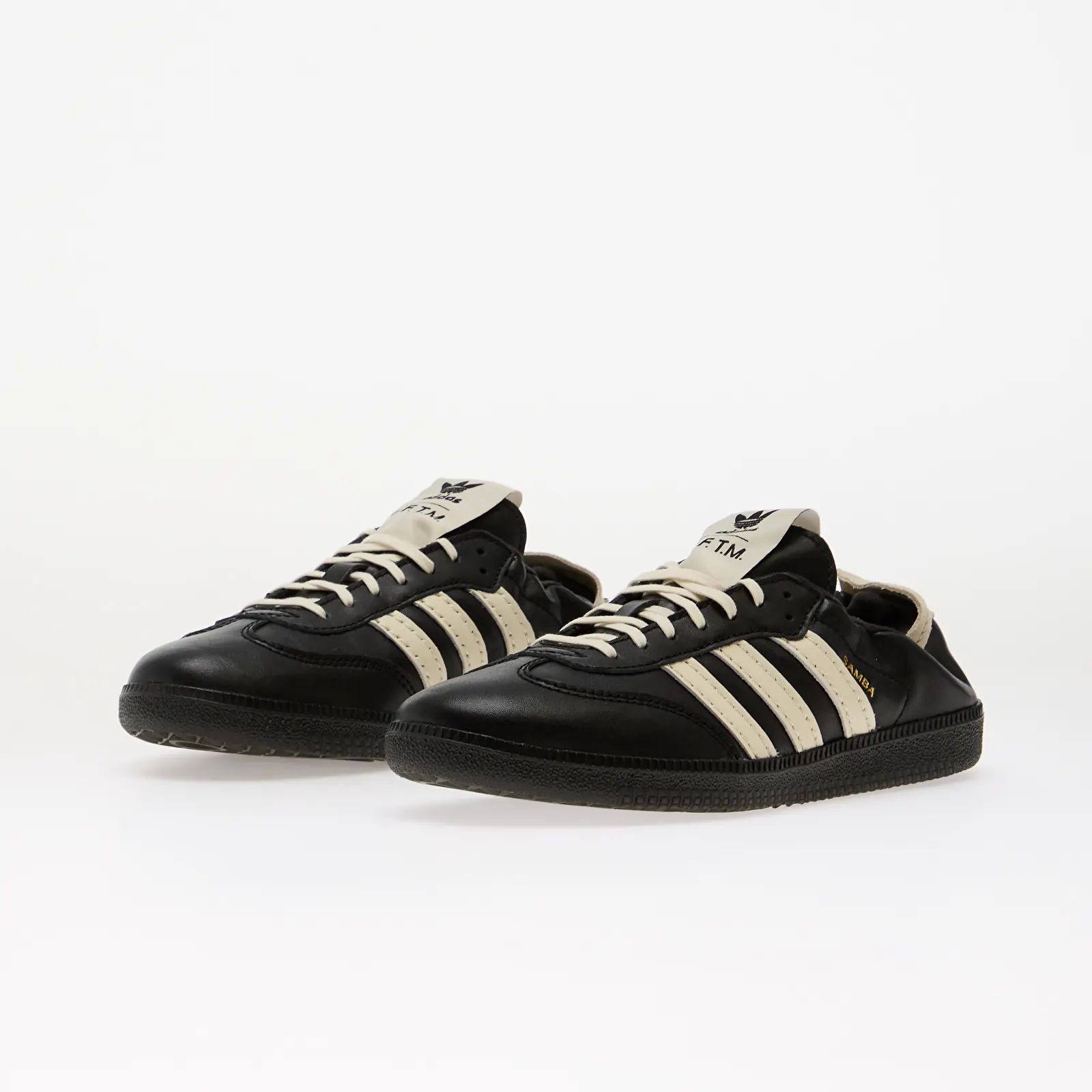 Pánske tenisky a topánky adidas Samba OG Sftm Core Black/ Cream White/ Gold Met.