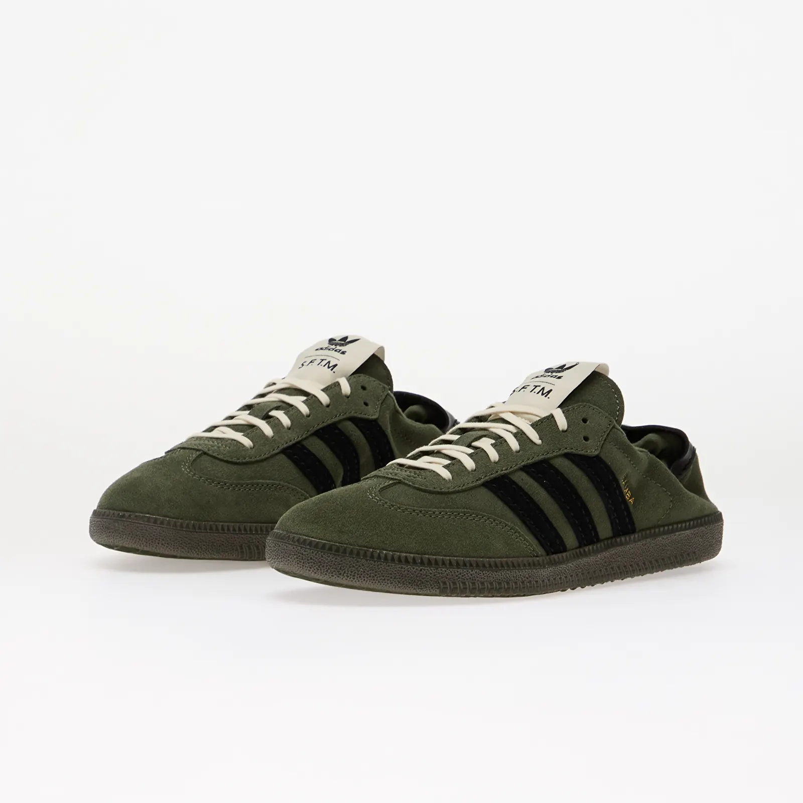 Încălțăminte și sneakerși pentru bărbați adidas Samba OG Sftm Base Green/ Core Black/ Gold Met.