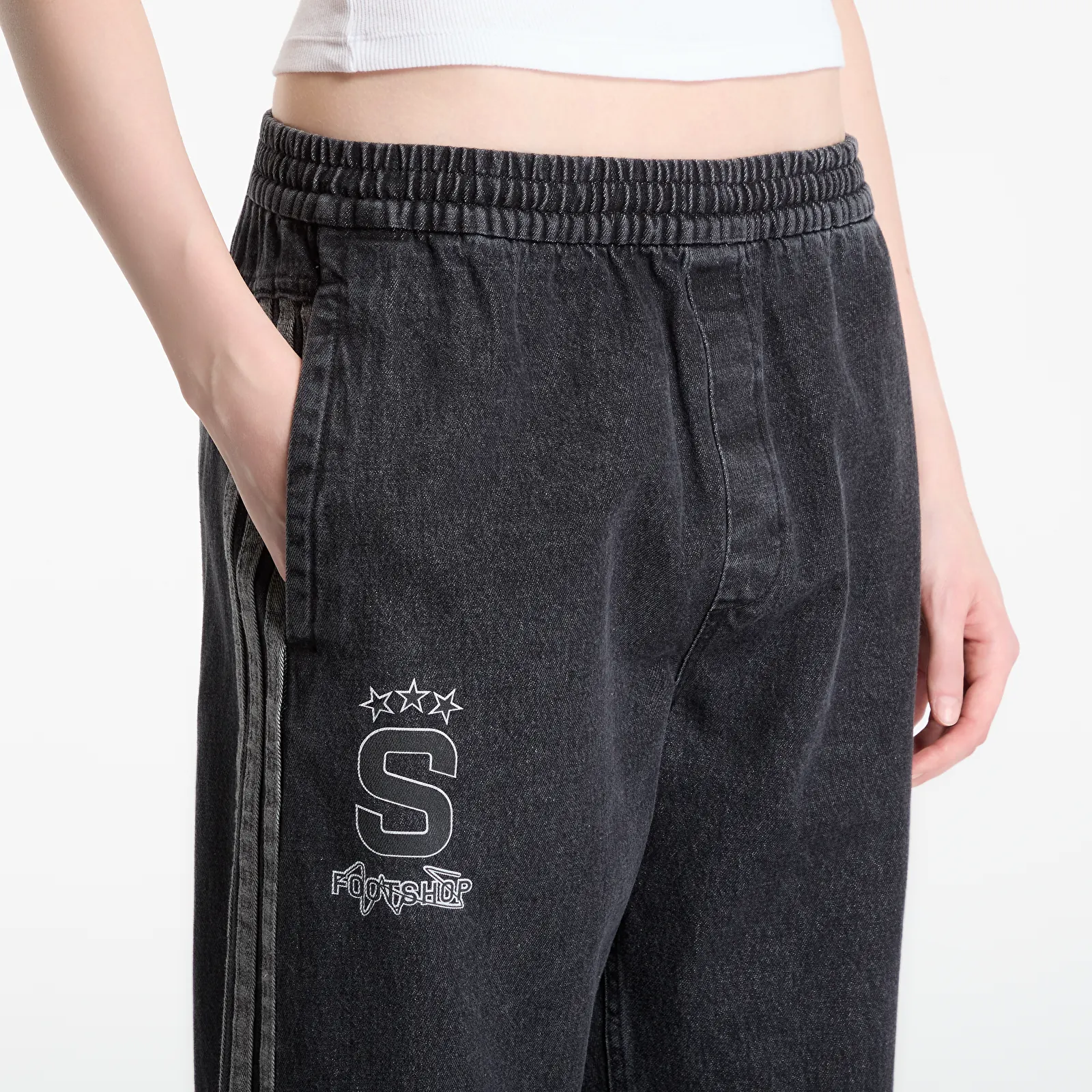 Панталони adidas x FTSHP x AC Sparta Prague Denim Pants Black