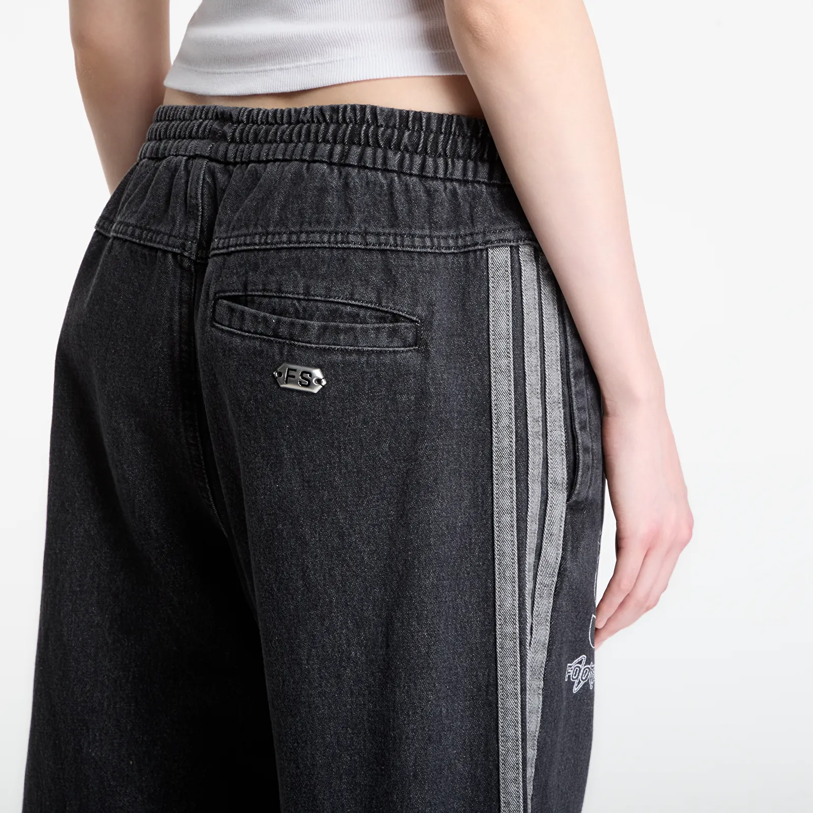 Панталони adidas x FTSHP x AC Sparta Prague Denim Pants Black