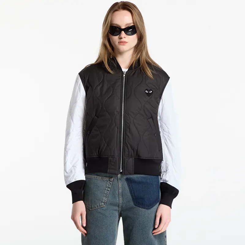 Comme des Garçons PLAY Jacket Logo Print Black Emblem UNISEX Black/ White