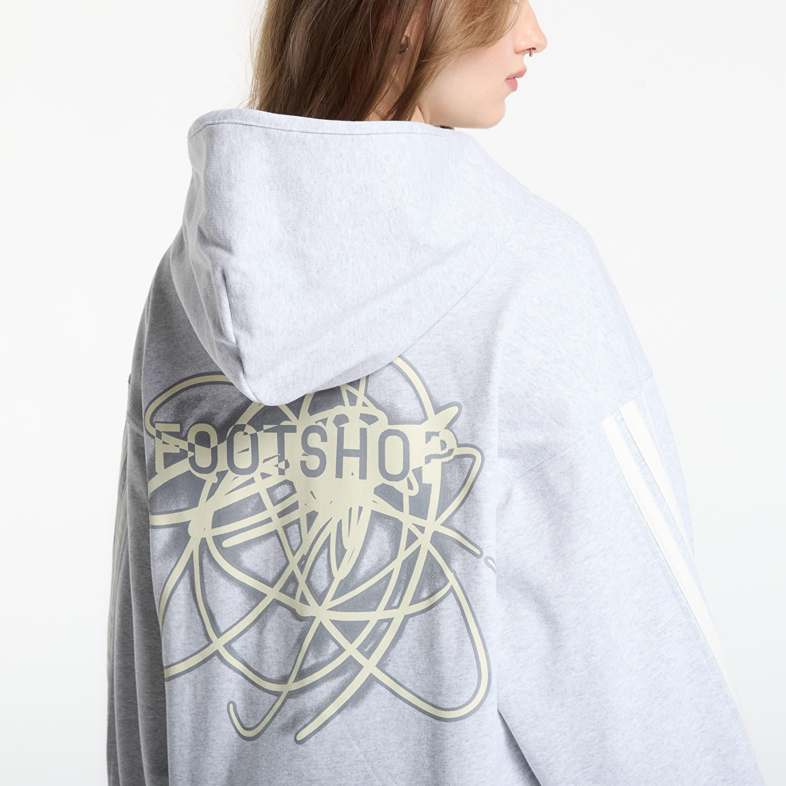 Sweatjacken und Sweatshirts adidas x FTSHP x AC Sparta Prague Zip Up Hoodie Melange Gray