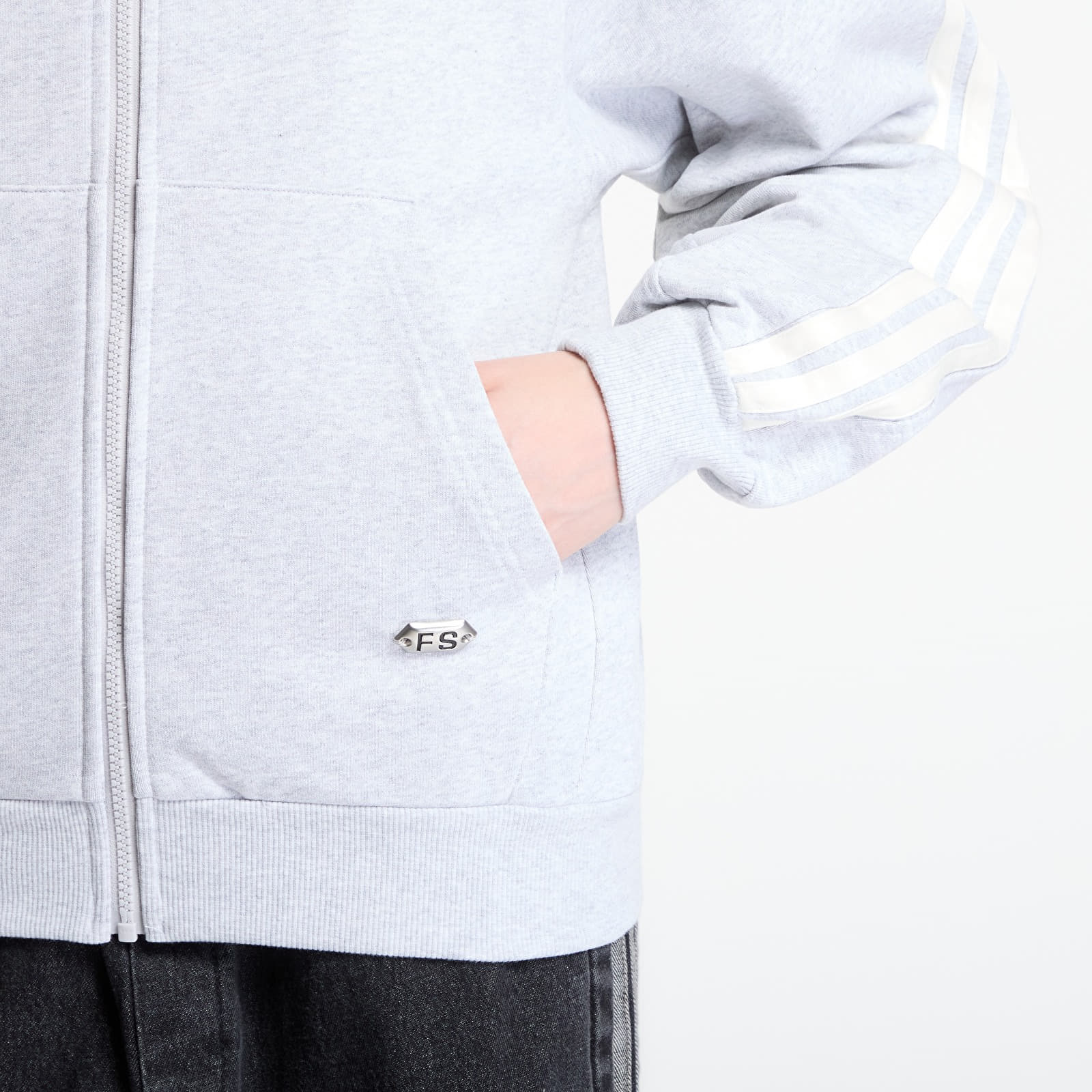 Sweatjacken und Sweatshirts adidas x FTSHP x AC Sparta Prague Zip Up Hoodie Melange Gray