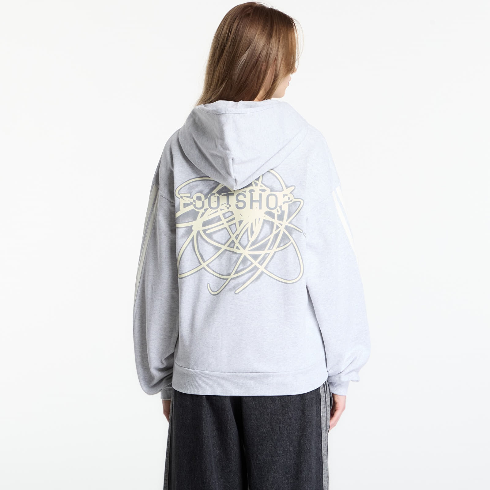Sweatjacken und Sweatshirts adidas x FTSHP x AC Sparta Prague Zip Up Hoodie Melange Gray