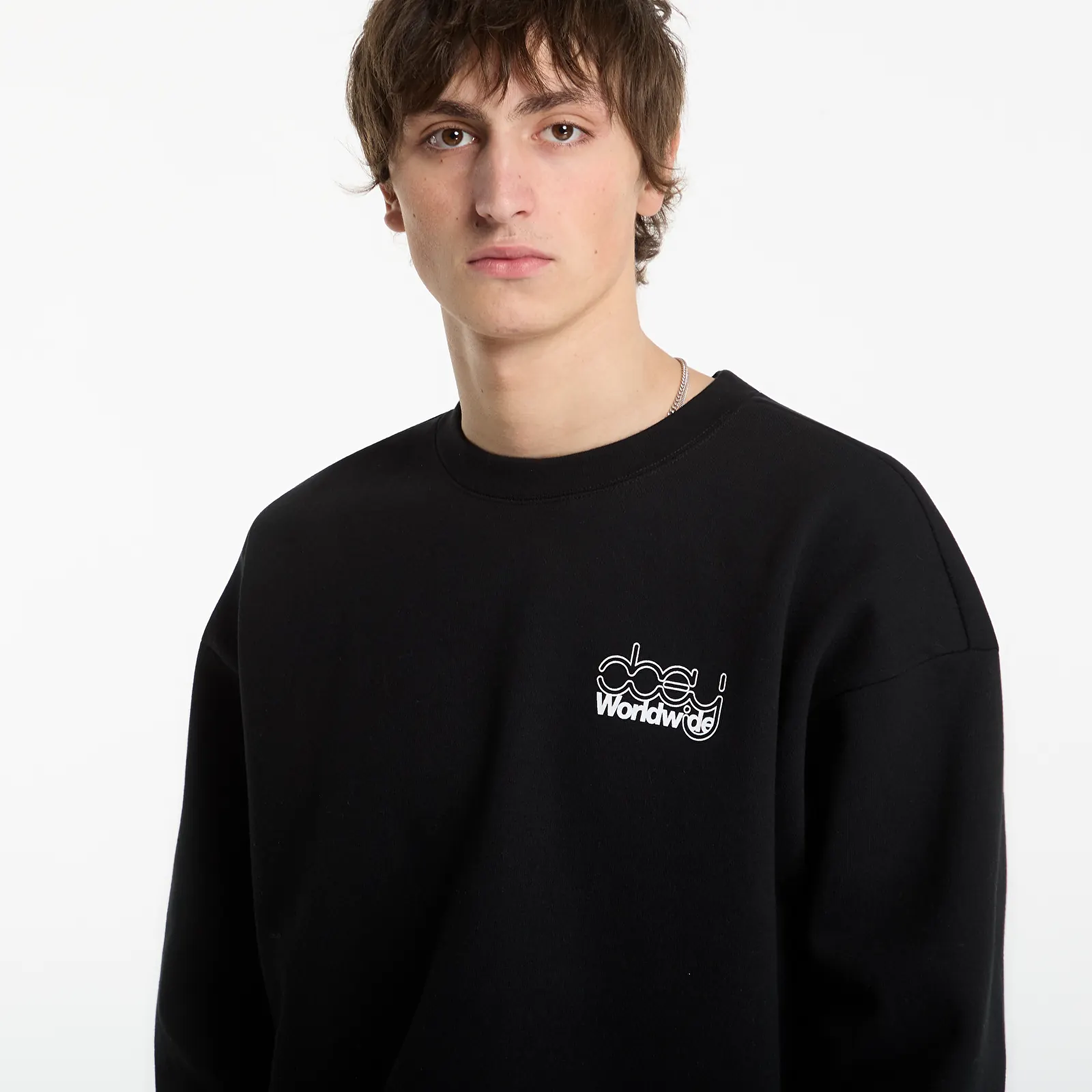 Sweats à capuche homme Obey Desire Extra Heavy Crew Black