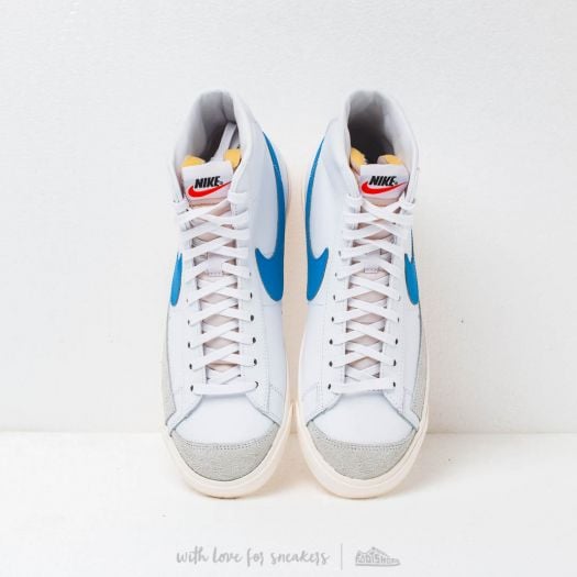 Men s shoes Nike Blazer Mid 77 VNTG Pacific Blue Sail White