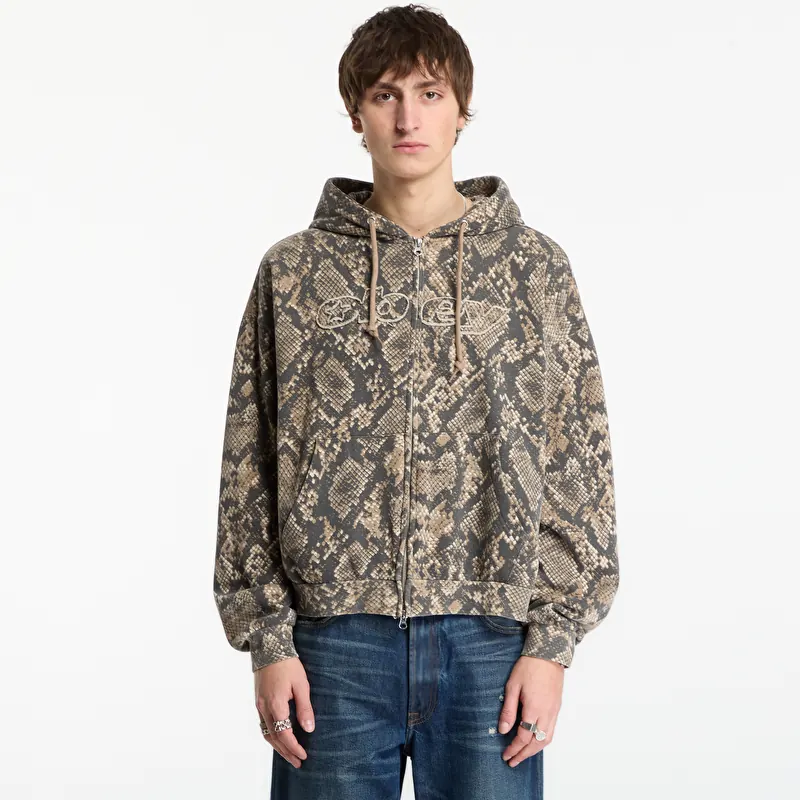 Felpa Obey Moody Zip Hood Dusty Vintage Rattle Snake