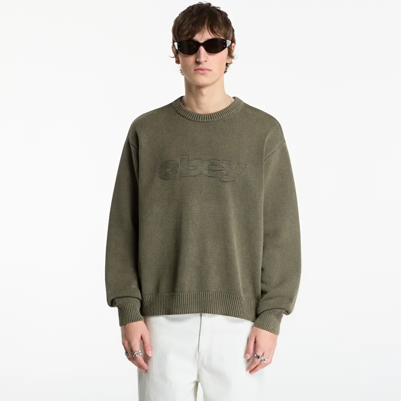 Villapaita Obey Fade Wash Speed Logo Sweater Chimera Faded Wash