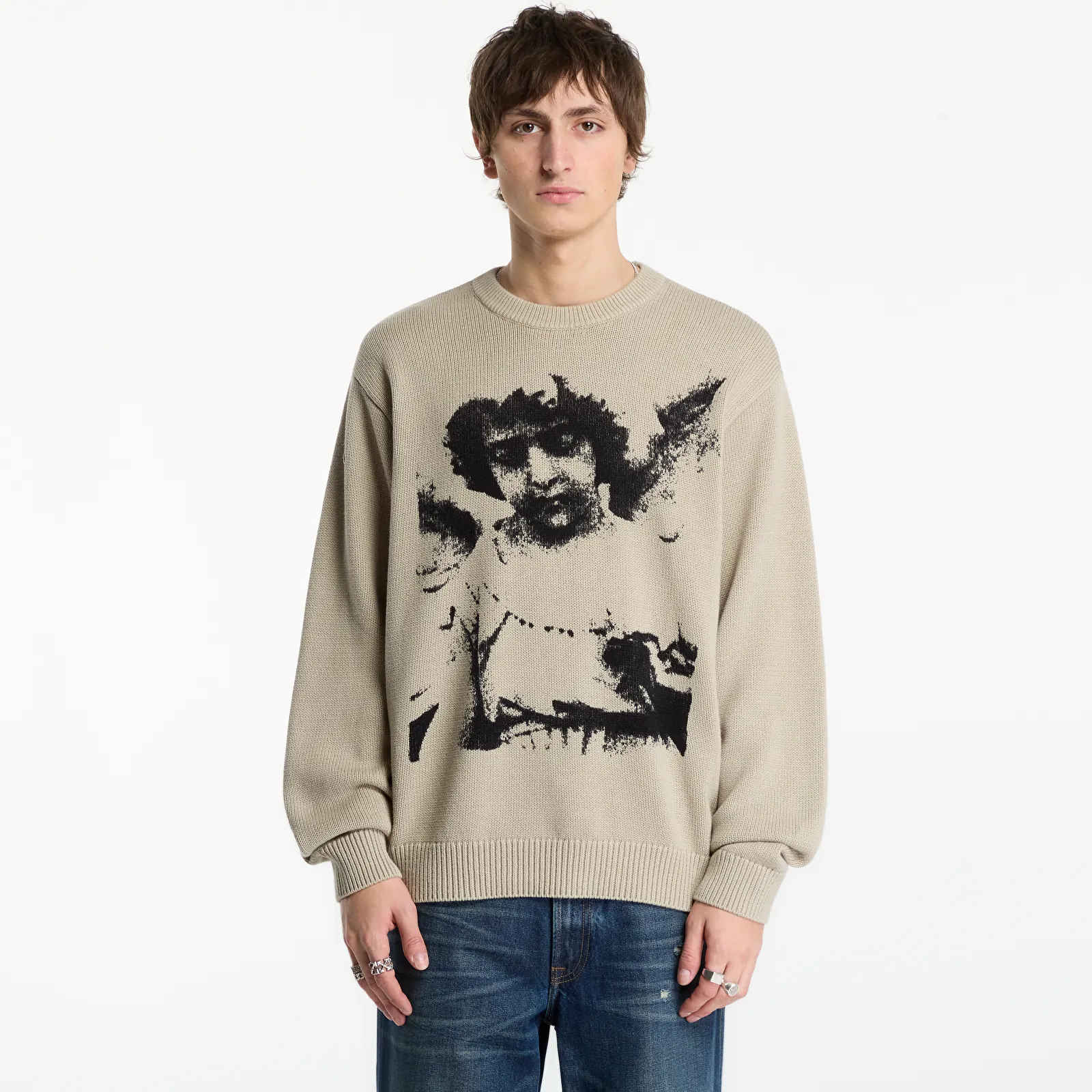 Vyriški megztiniai Obey Cherub Sweater Abbey Stone