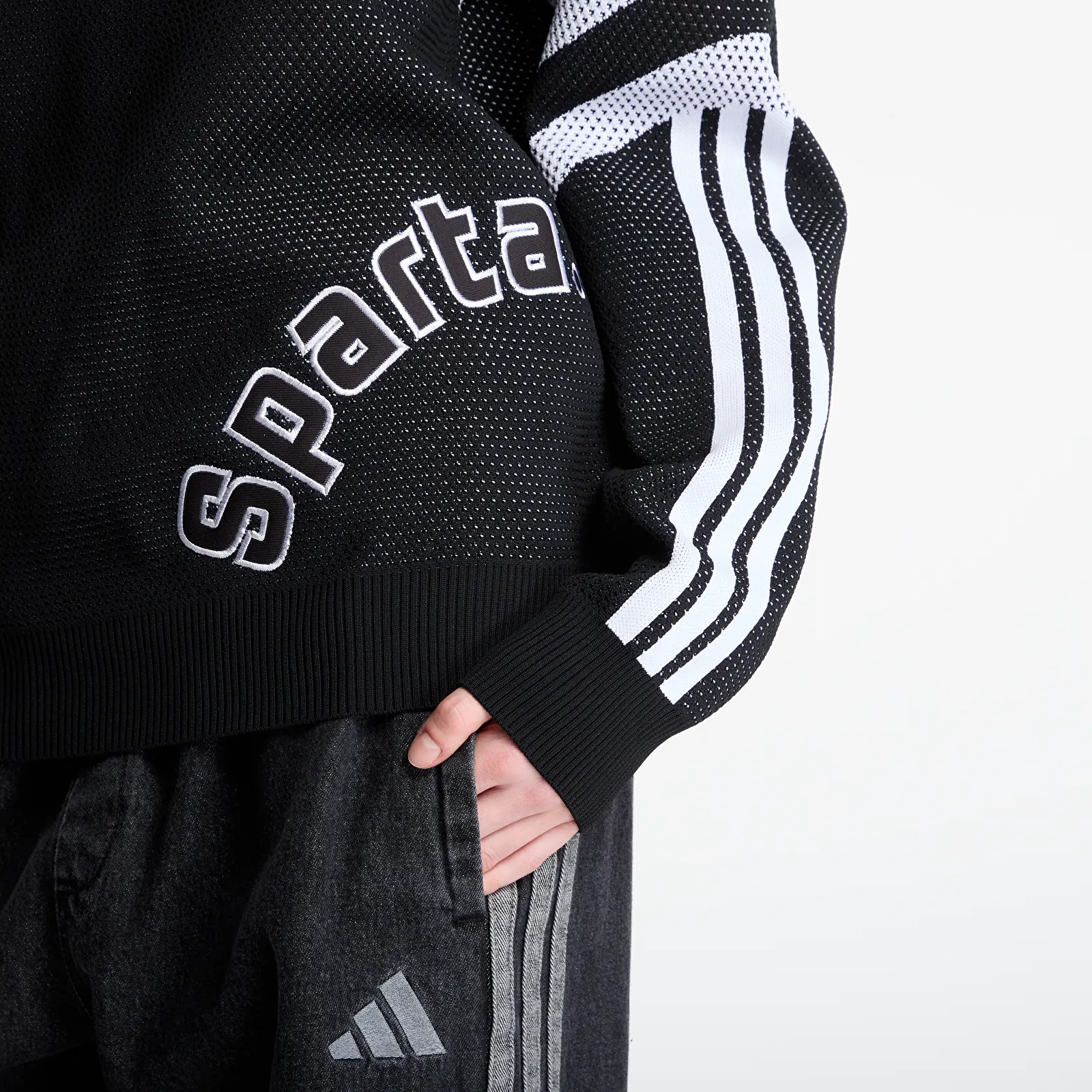 Puloveri adidas x FTSHP x AC Sparta Prague Sweater Black