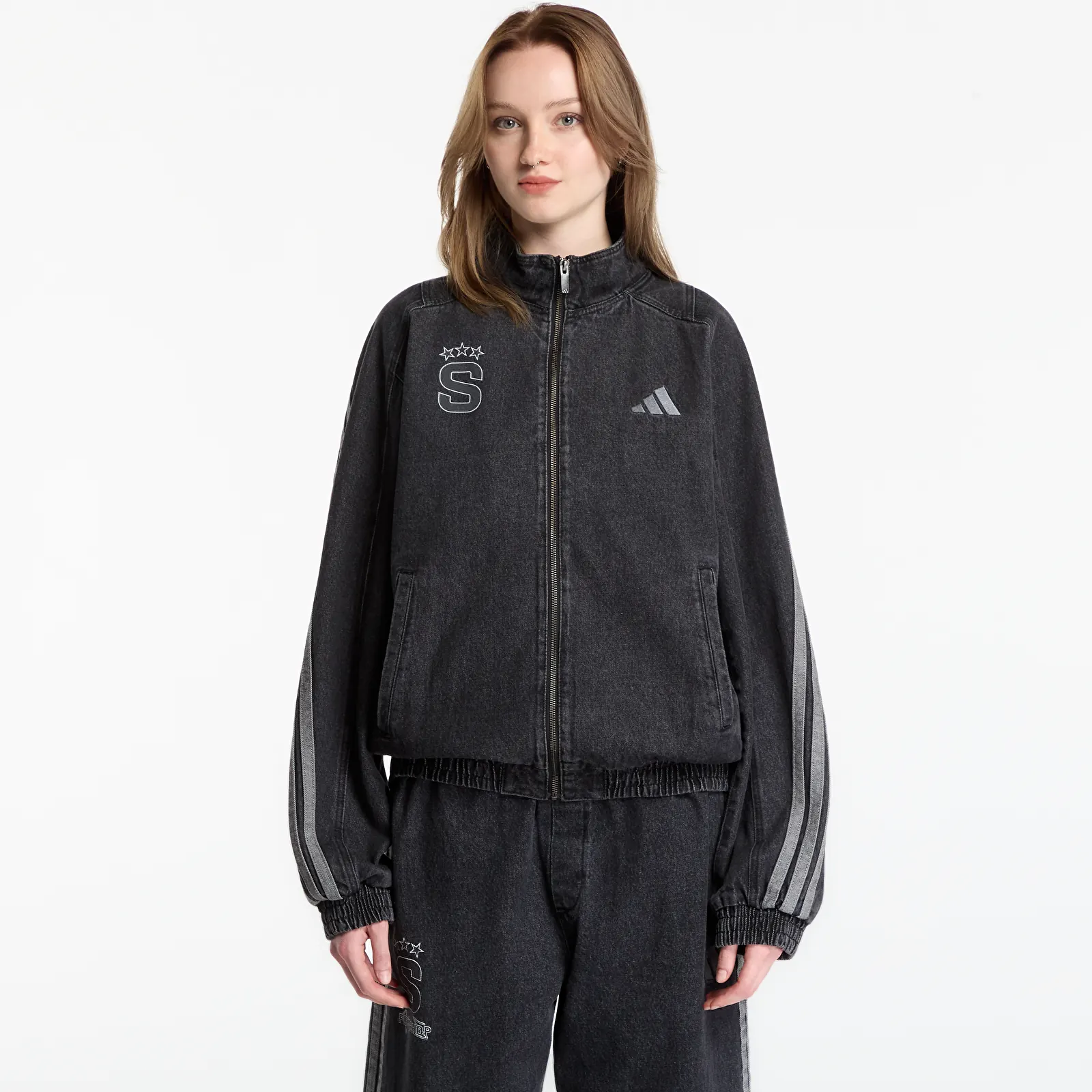 Bundy adidas x FTSHP x AC Sparta Prague Denim Jacket Black