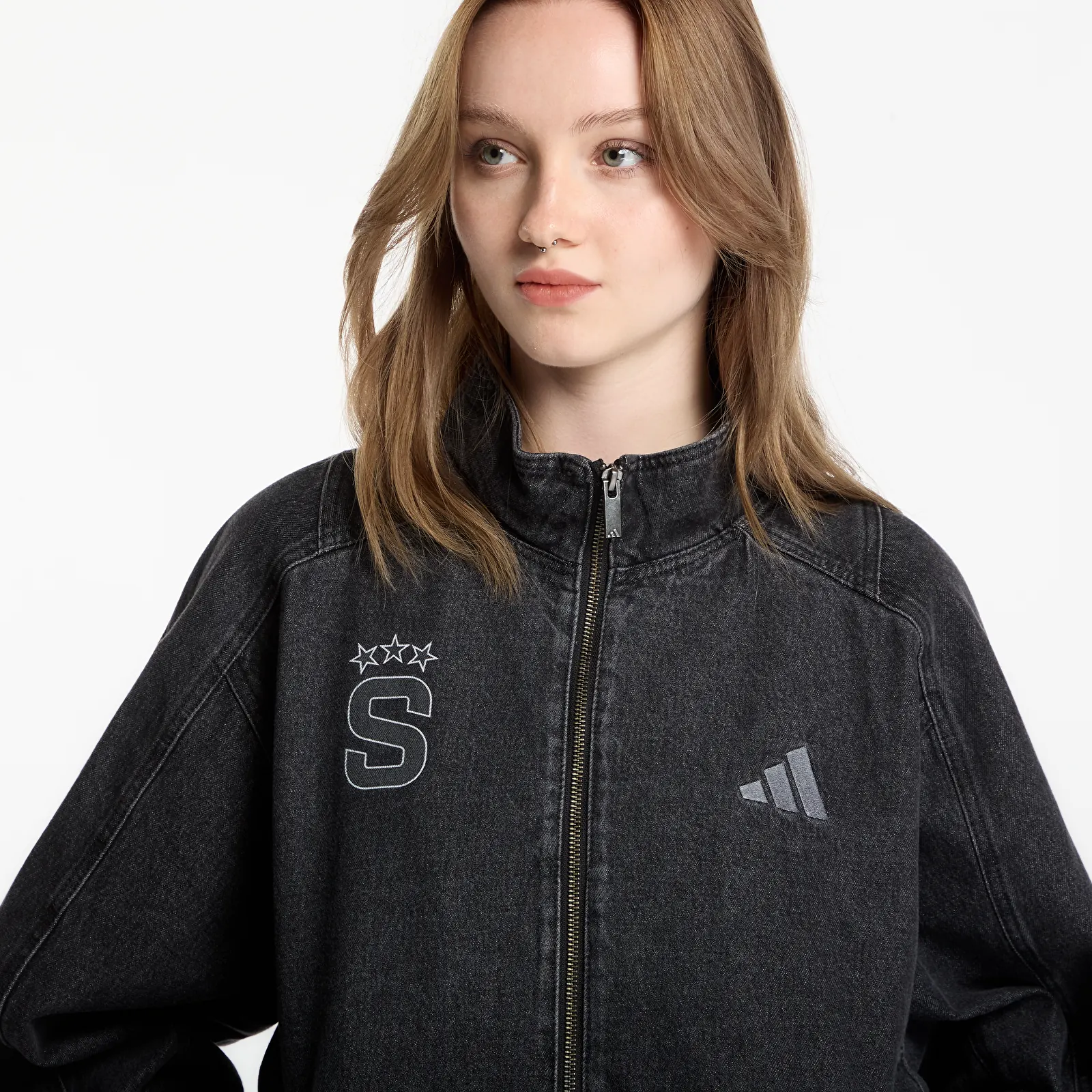 Bundy adidas x FTSHP x AC Sparta Prague Denim Jacket Black