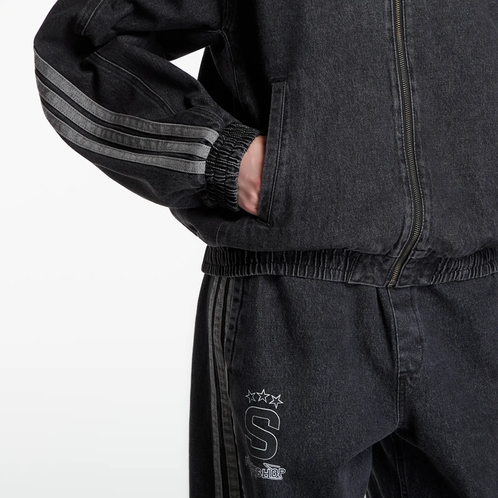 Bundy adidas x FTSHP x AC Sparta Prague Denim Jacket Black