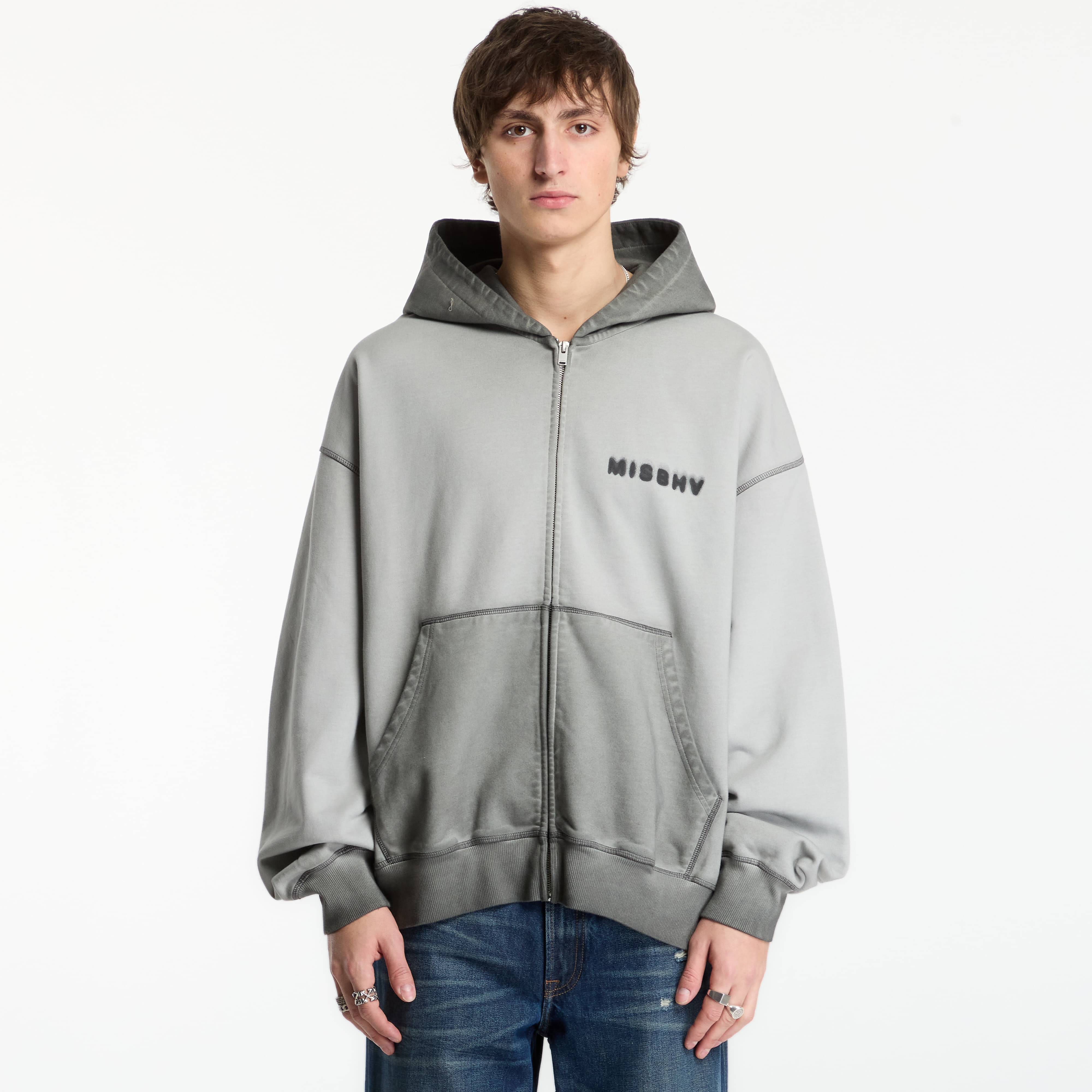 Sweatshirt MISBHV Community Zipped Hoodie Ash Gray UNISEX L