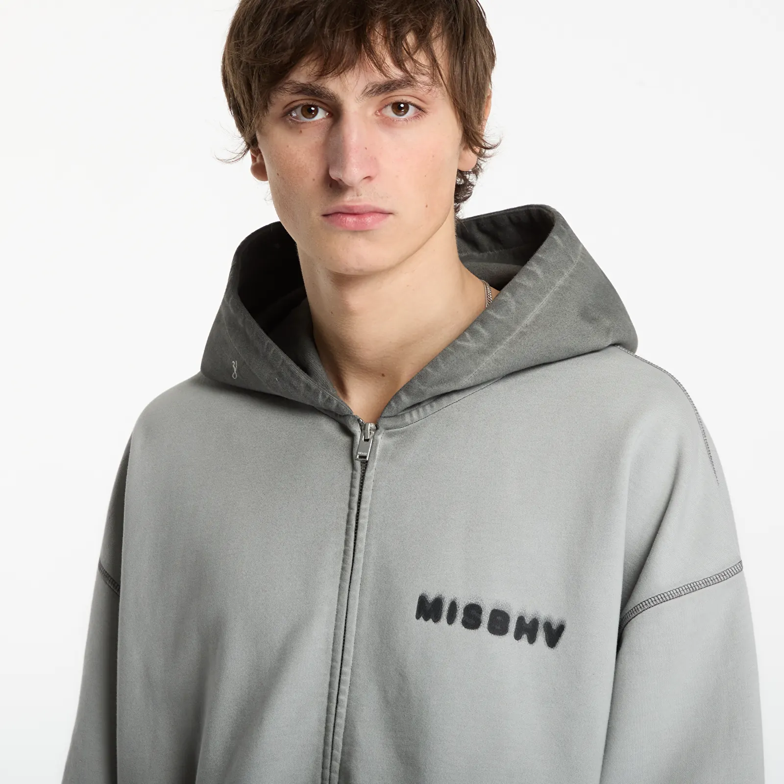 Φούτερ MISBHV Community Zipped Hoodie Ash Gray UNISEX