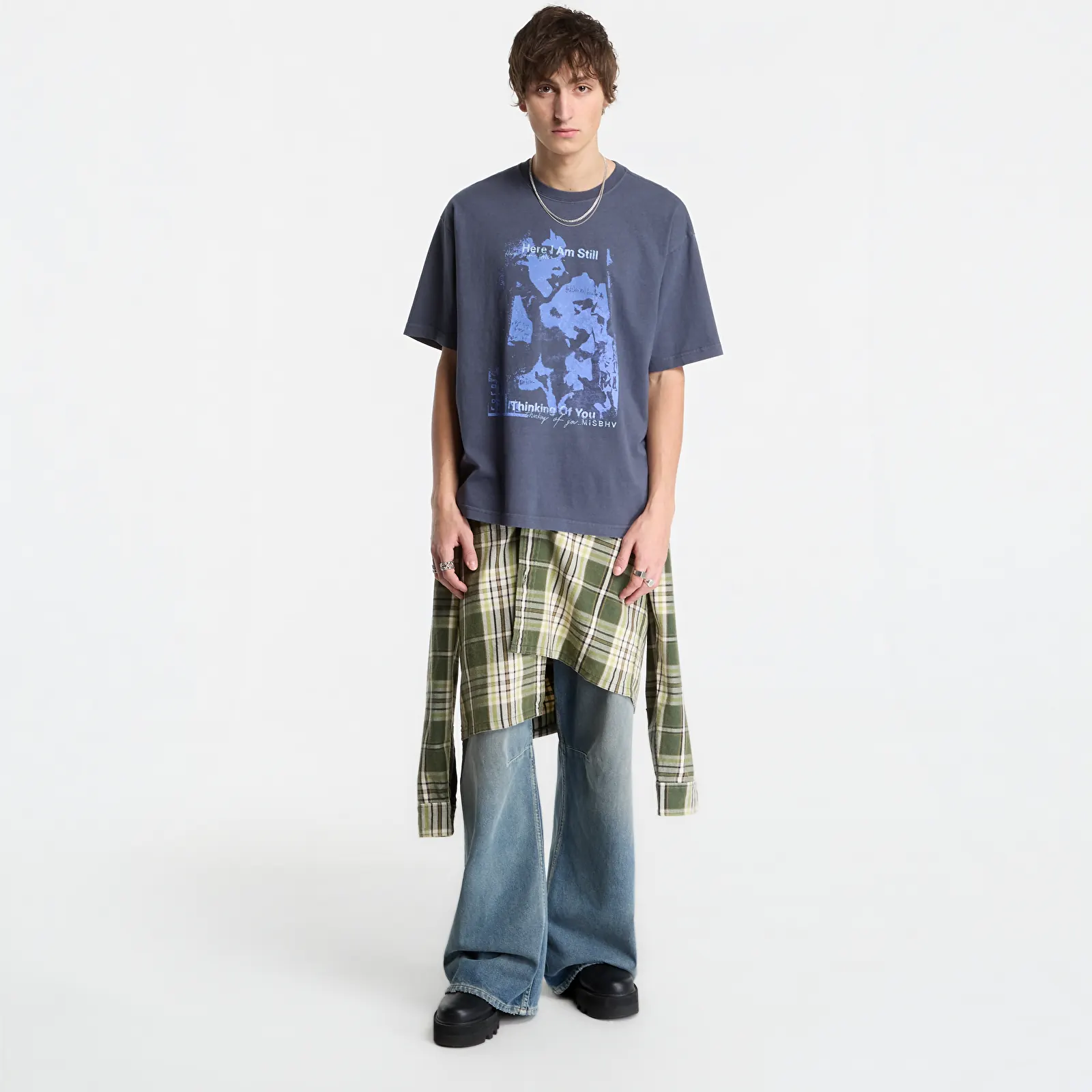 T-Shirts MISBHV Victim Washed Navy T-Shirt UNISEX