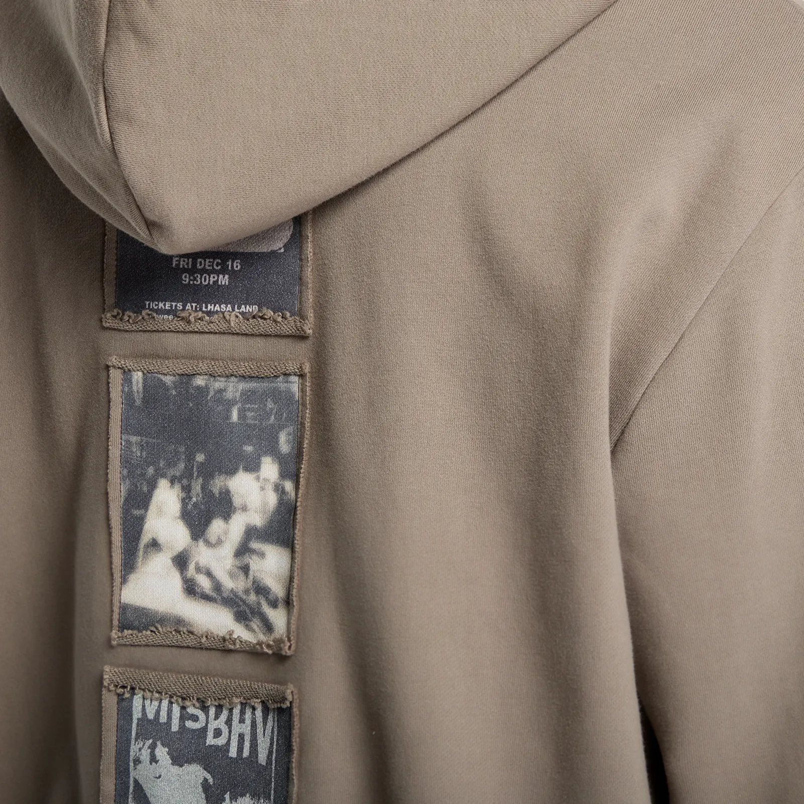 Felpe MISBHV Warszawa Patched Zipped Hoodie Cinder Black UNISEX