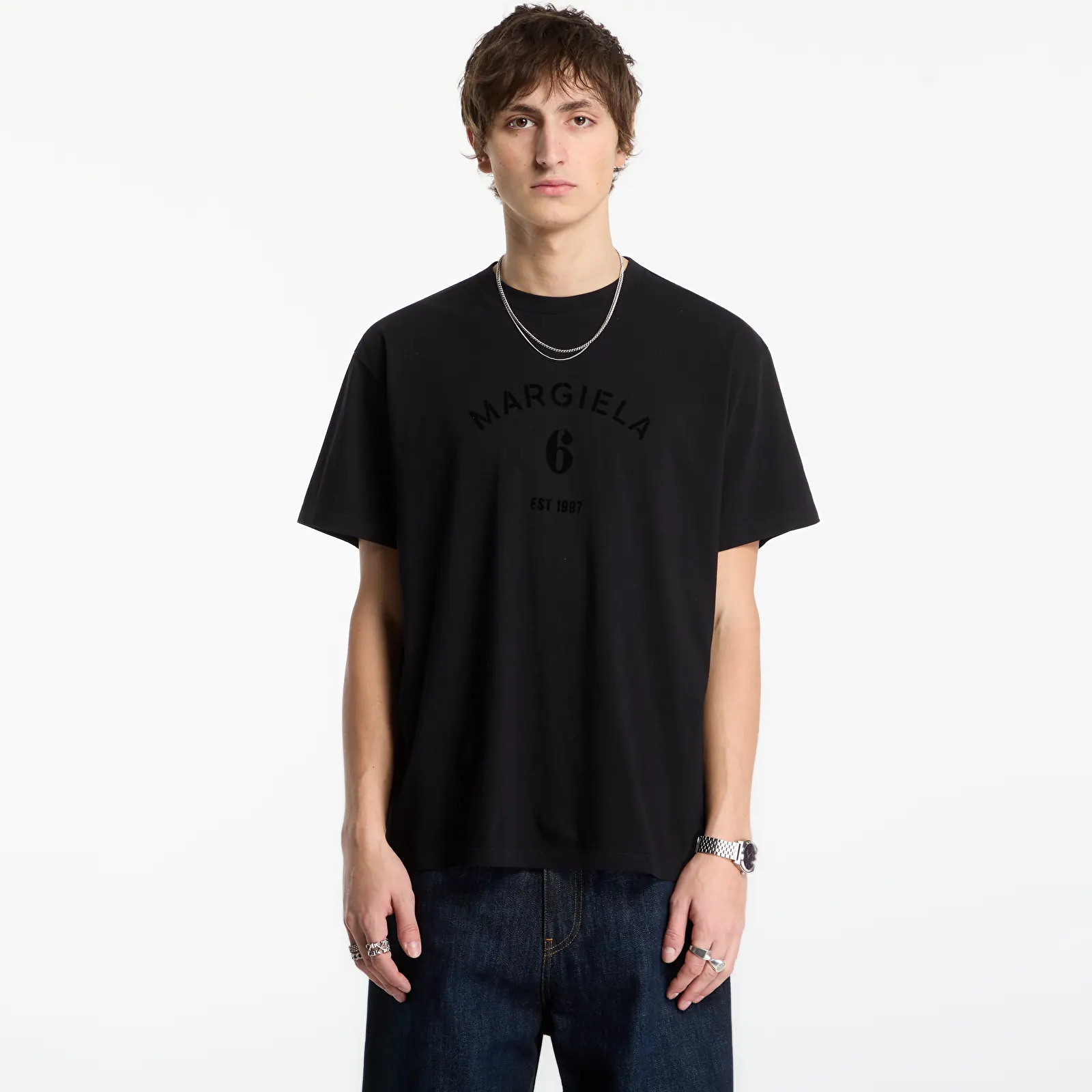 Tričká MM6 T-Shirt Black